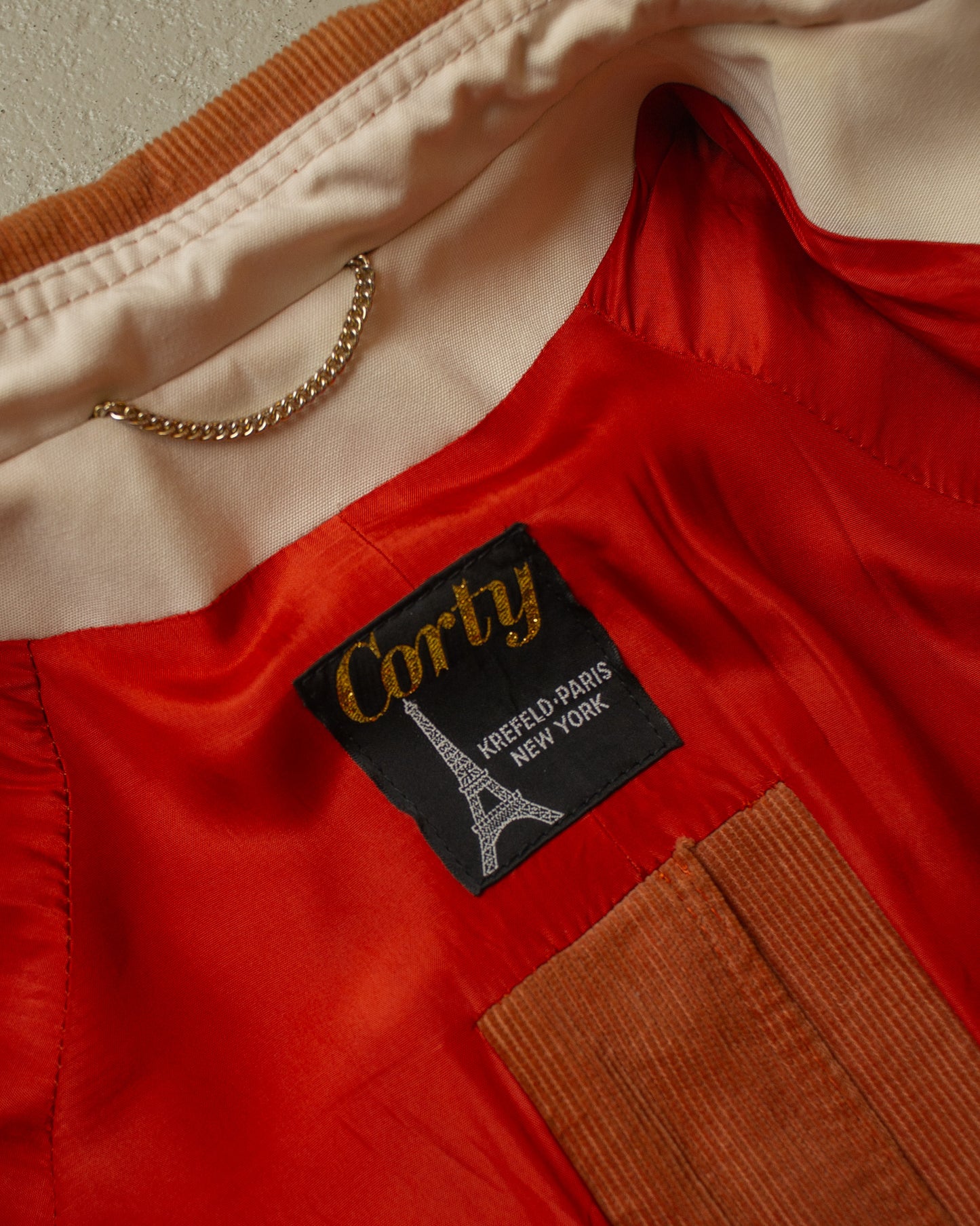 1970s/80s Womens Corty Corduroy Coat - M