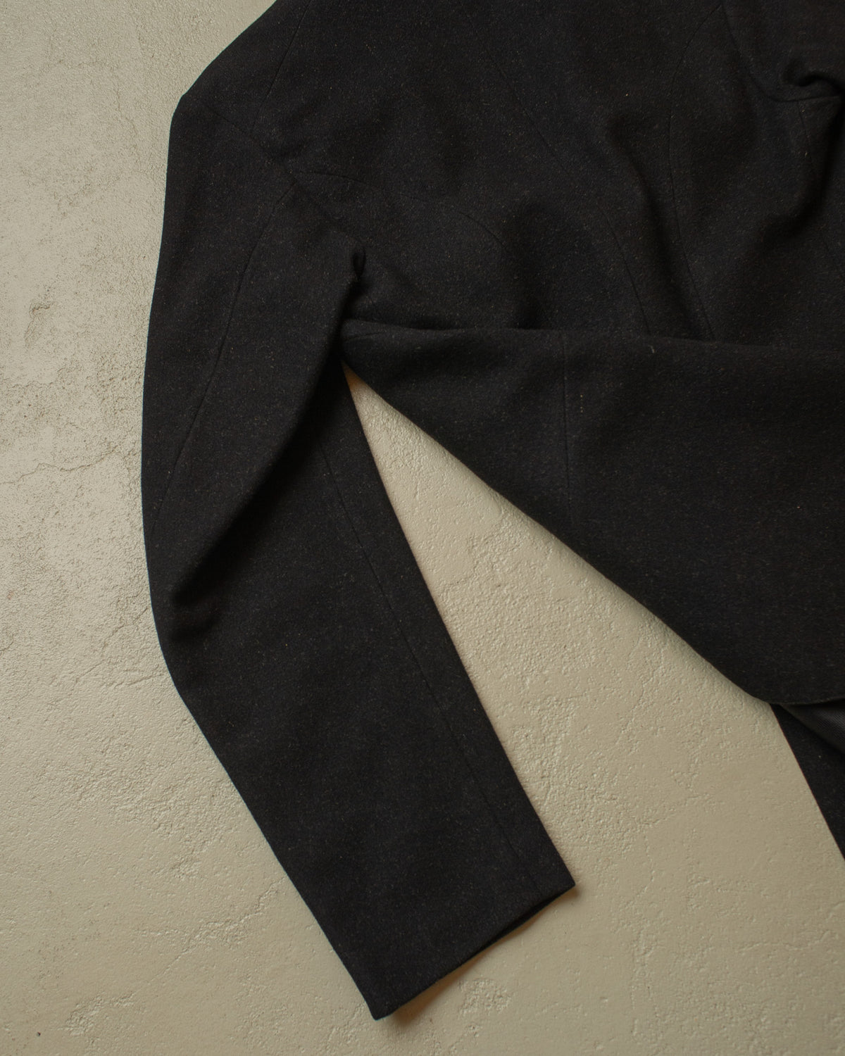 1920s German Morning Cut Away Wool Coat black - M