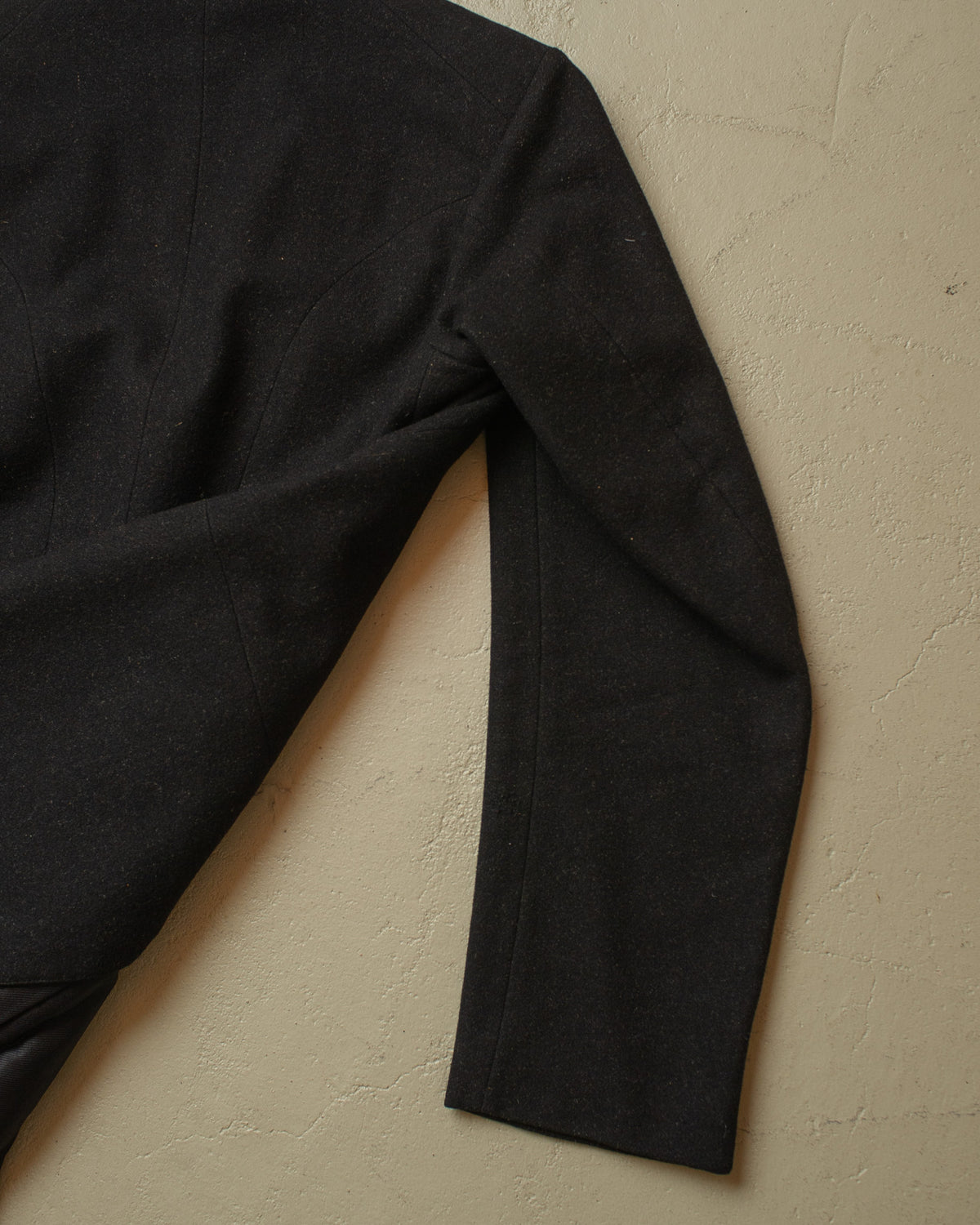 1920s German Morning Cut Away Wool Coat black - M