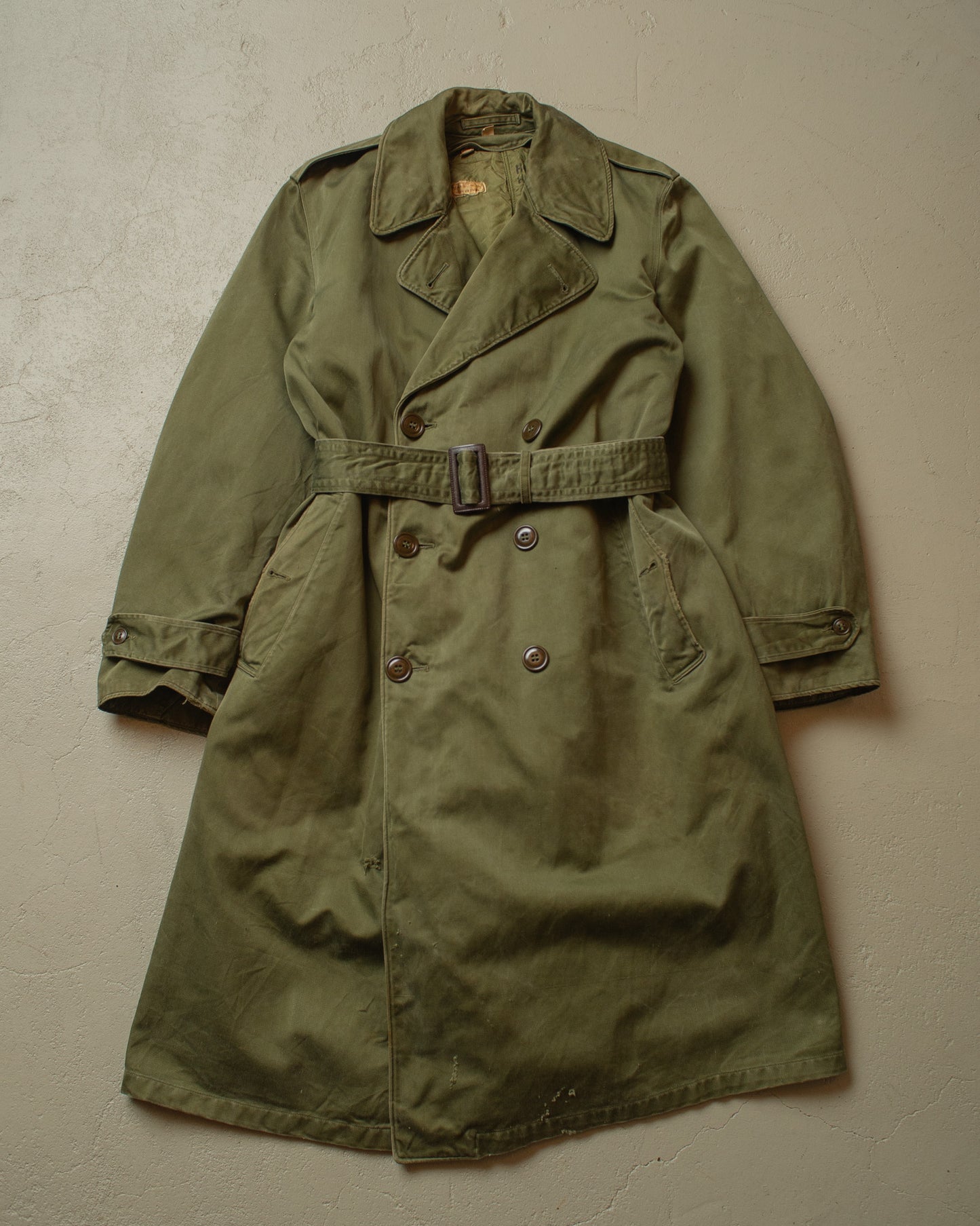 1952 US Army Trenchcoat with Liner green - M/L