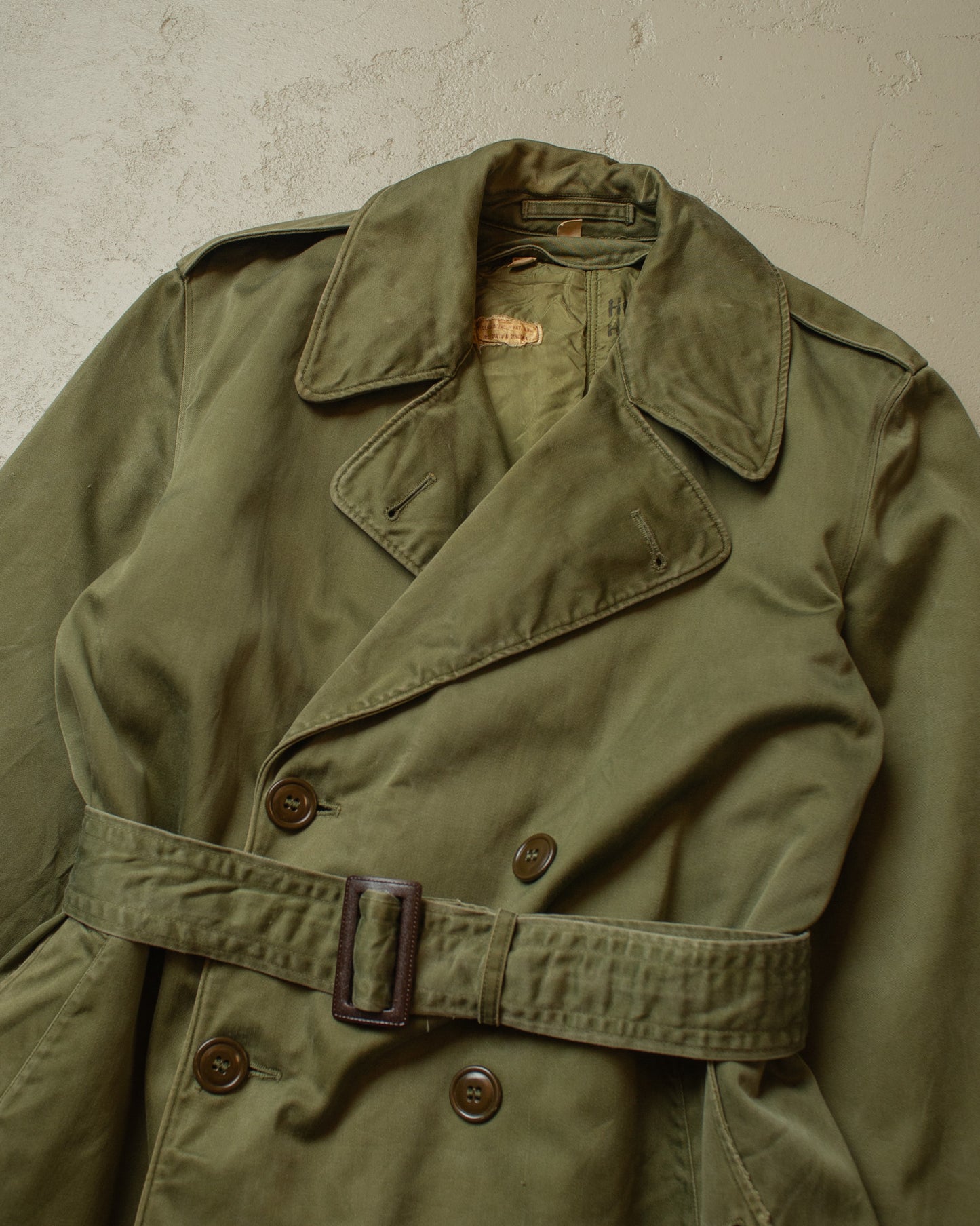 1952 US Army Trenchcoat with Liner green - M/L