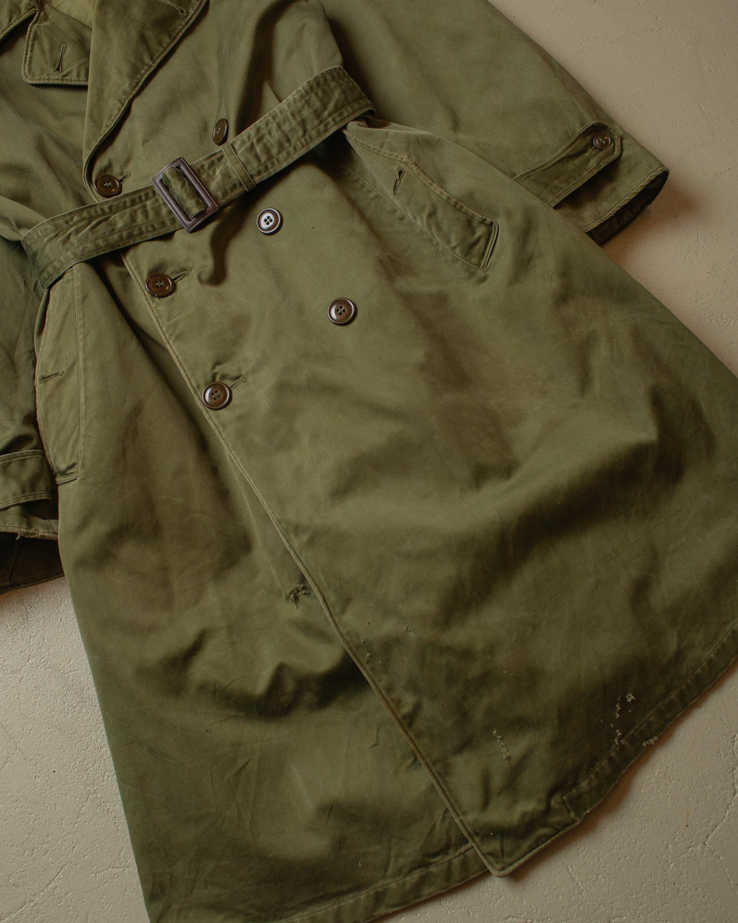 1952 US Army Trenchcoat with Liner green - M/L