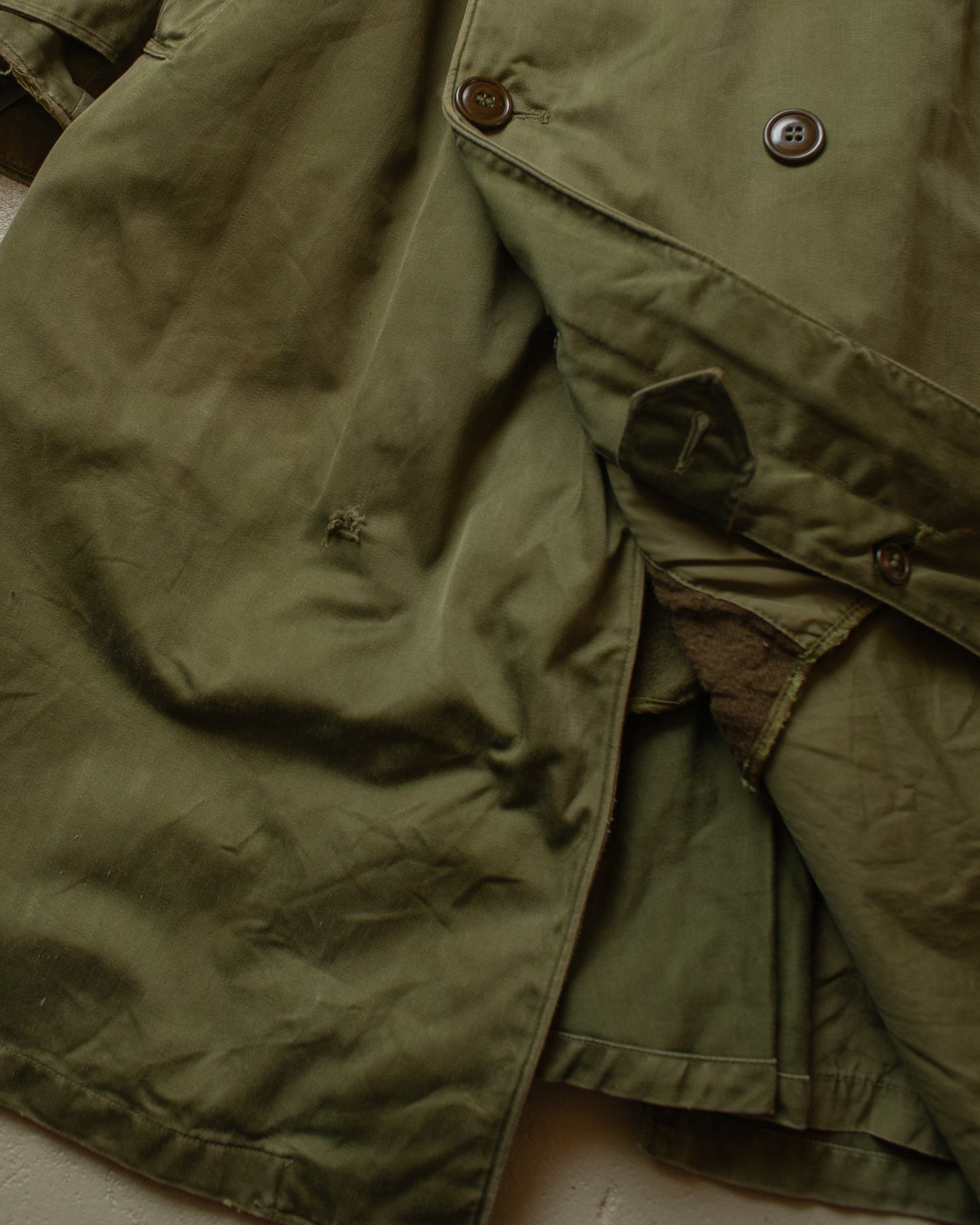 1952 US Army Trenchcoat with Liner green - M/L
