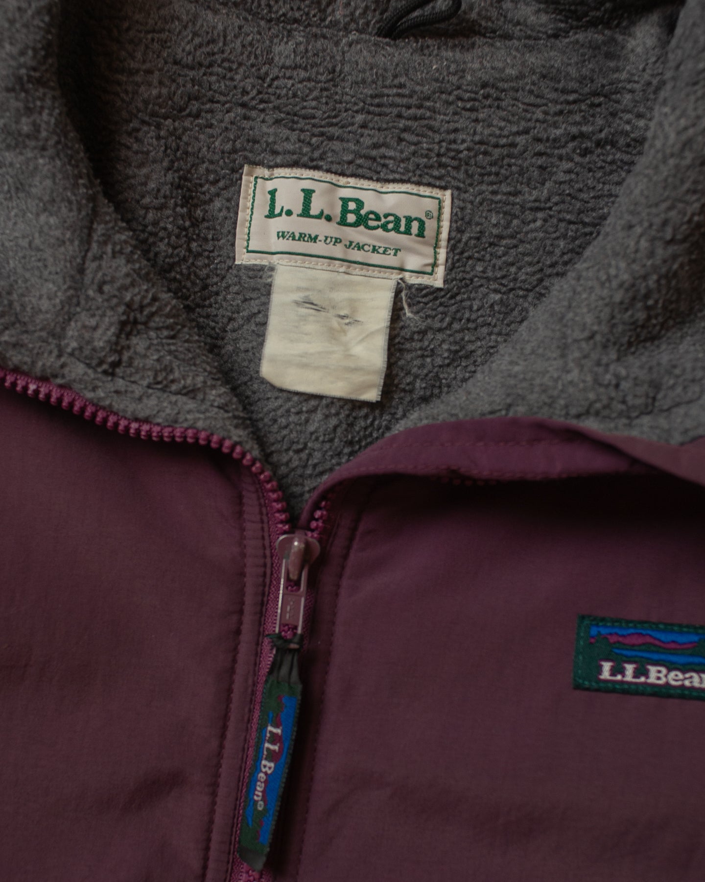 1990s L.L. Bean Warm Up Jacket purple - L/XL