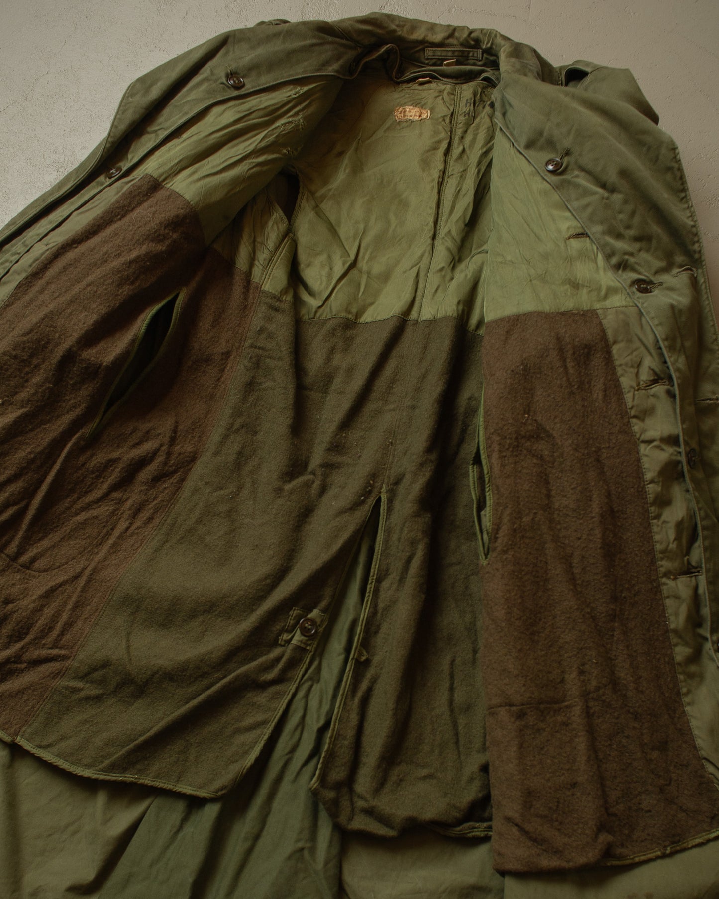 1952 US Army Trenchcoat with Liner green - M/L