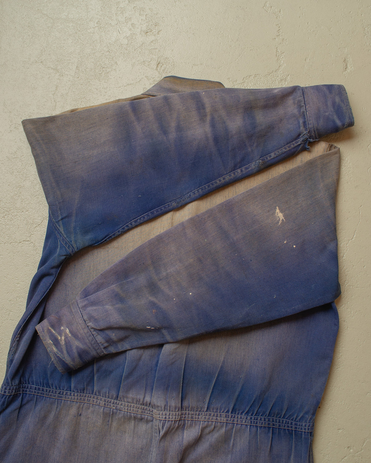 1960s/70s German distressed Cotton Work Coverall blue - M