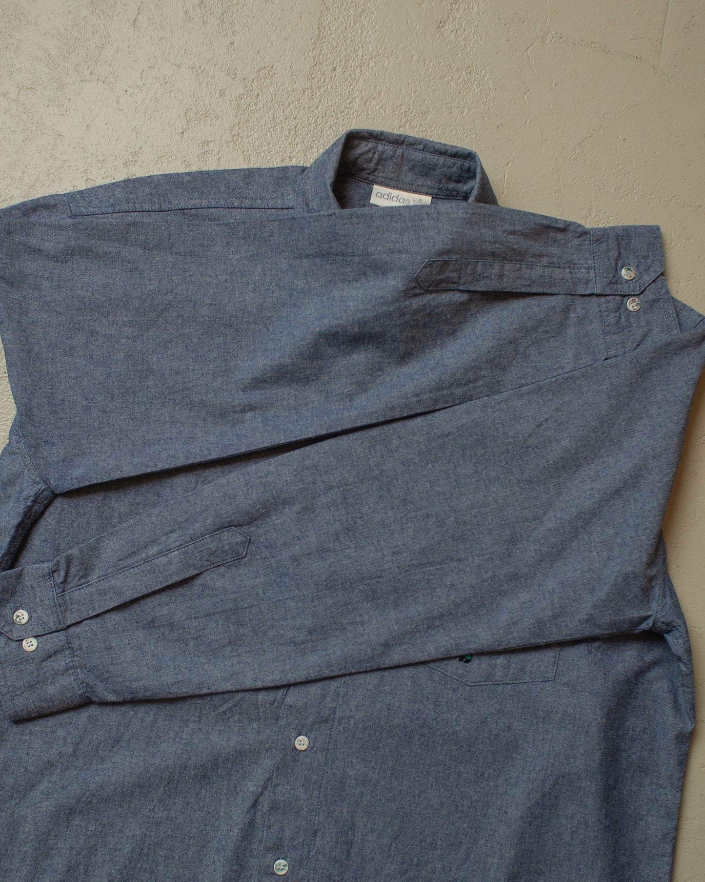 1990s unworn Adidas Embroidered Shirt blue - XL/XXL