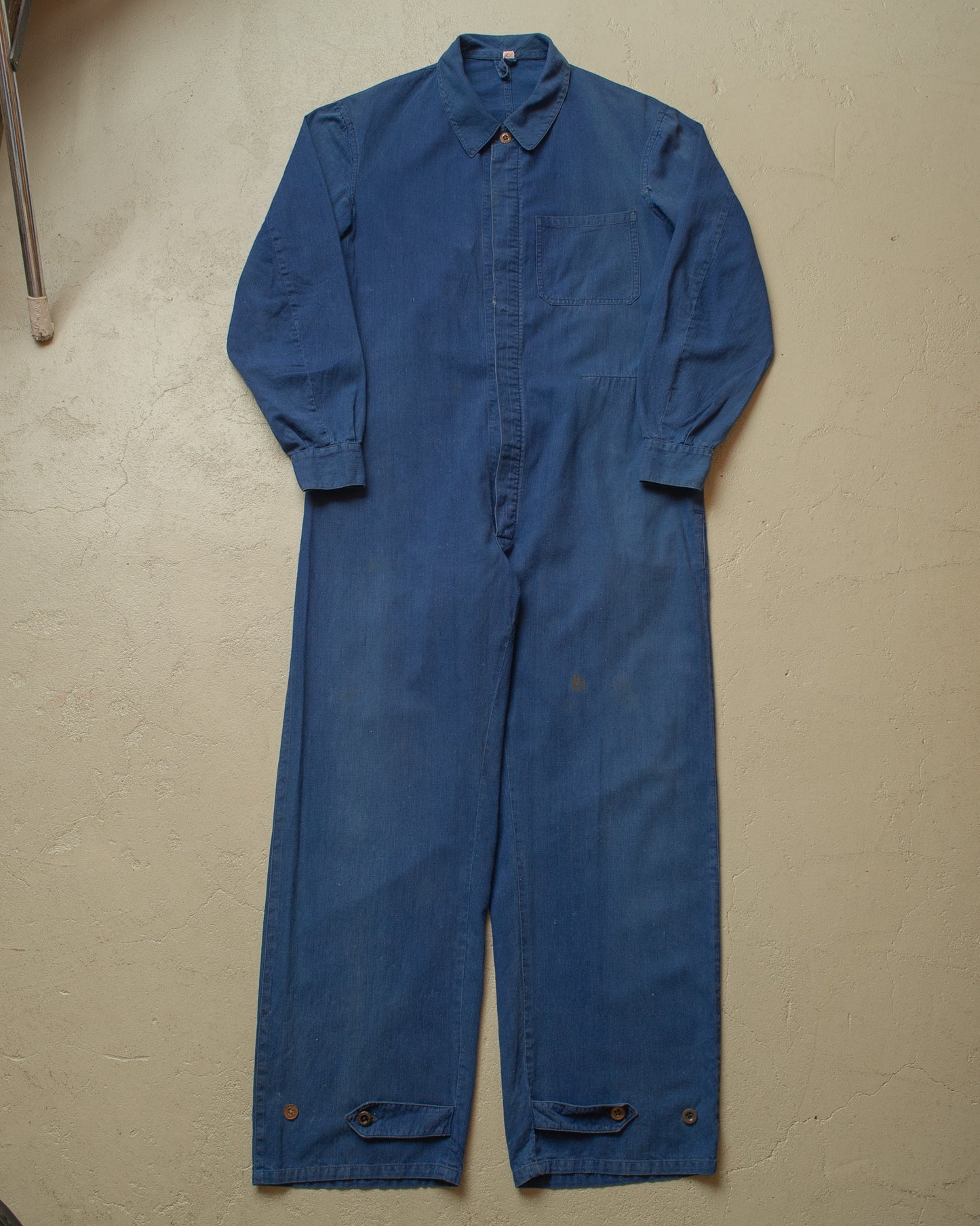 1930s/40s German Luftwaffe Linen Work Coverall blue - M
