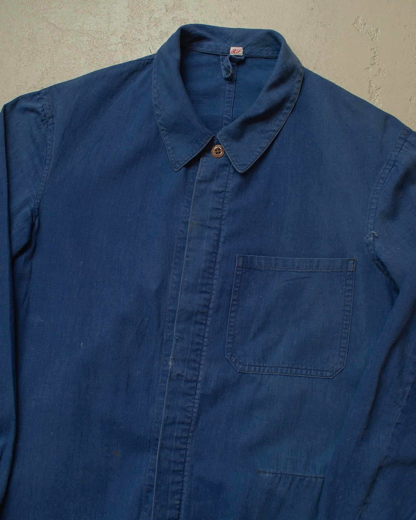 1930s/40s German Luftwaffe Linen Work Coverall blue - M