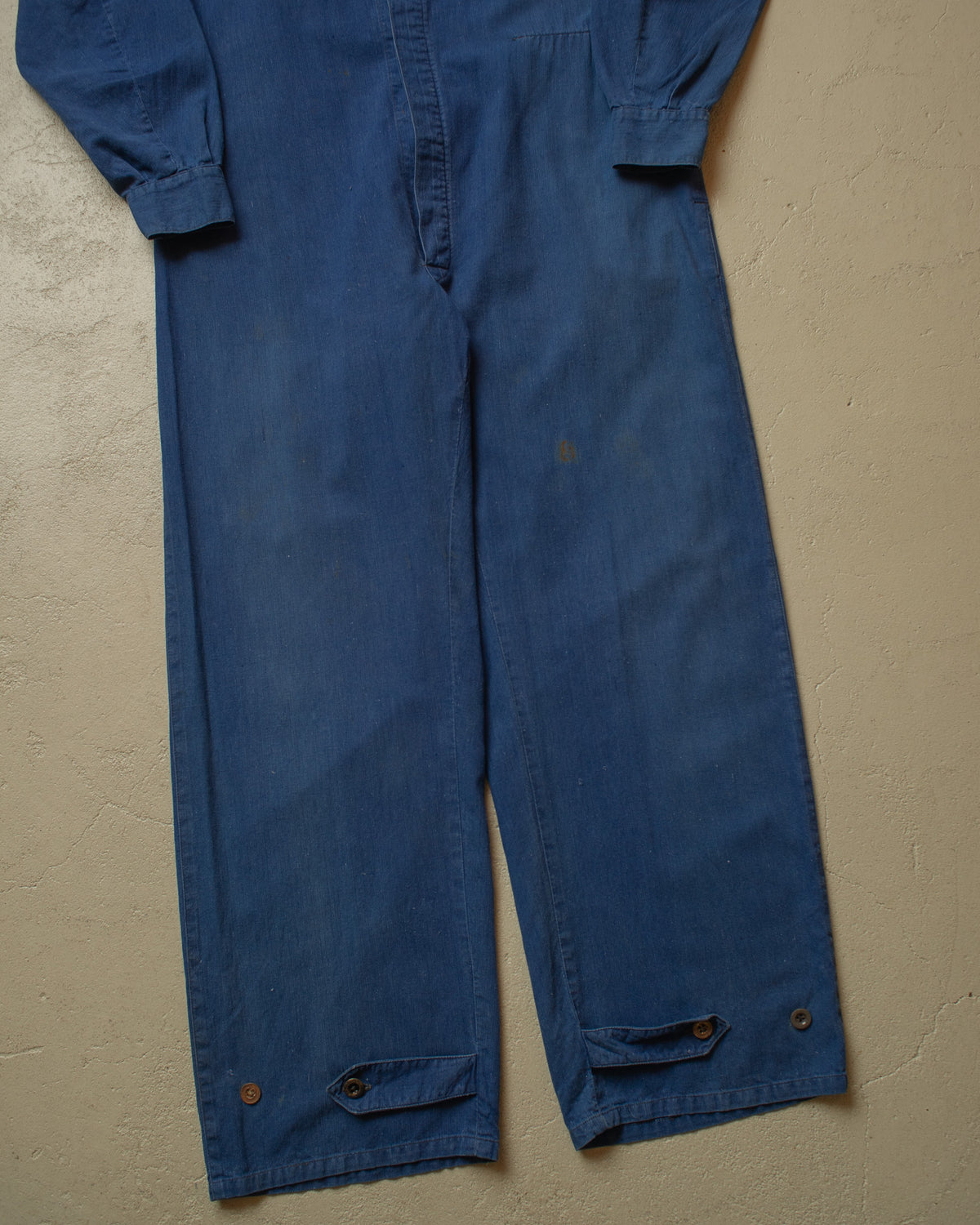 1930s/40s German Luftwaffe Linen Work Coverall blue - M