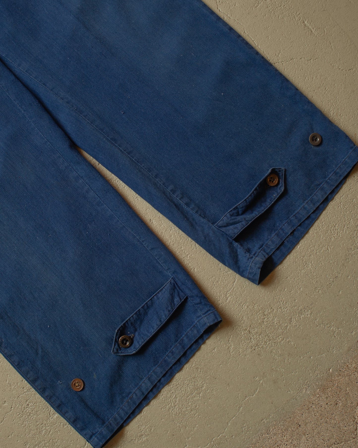 1930s/40s German Luftwaffe Linen Work Coverall blue - M