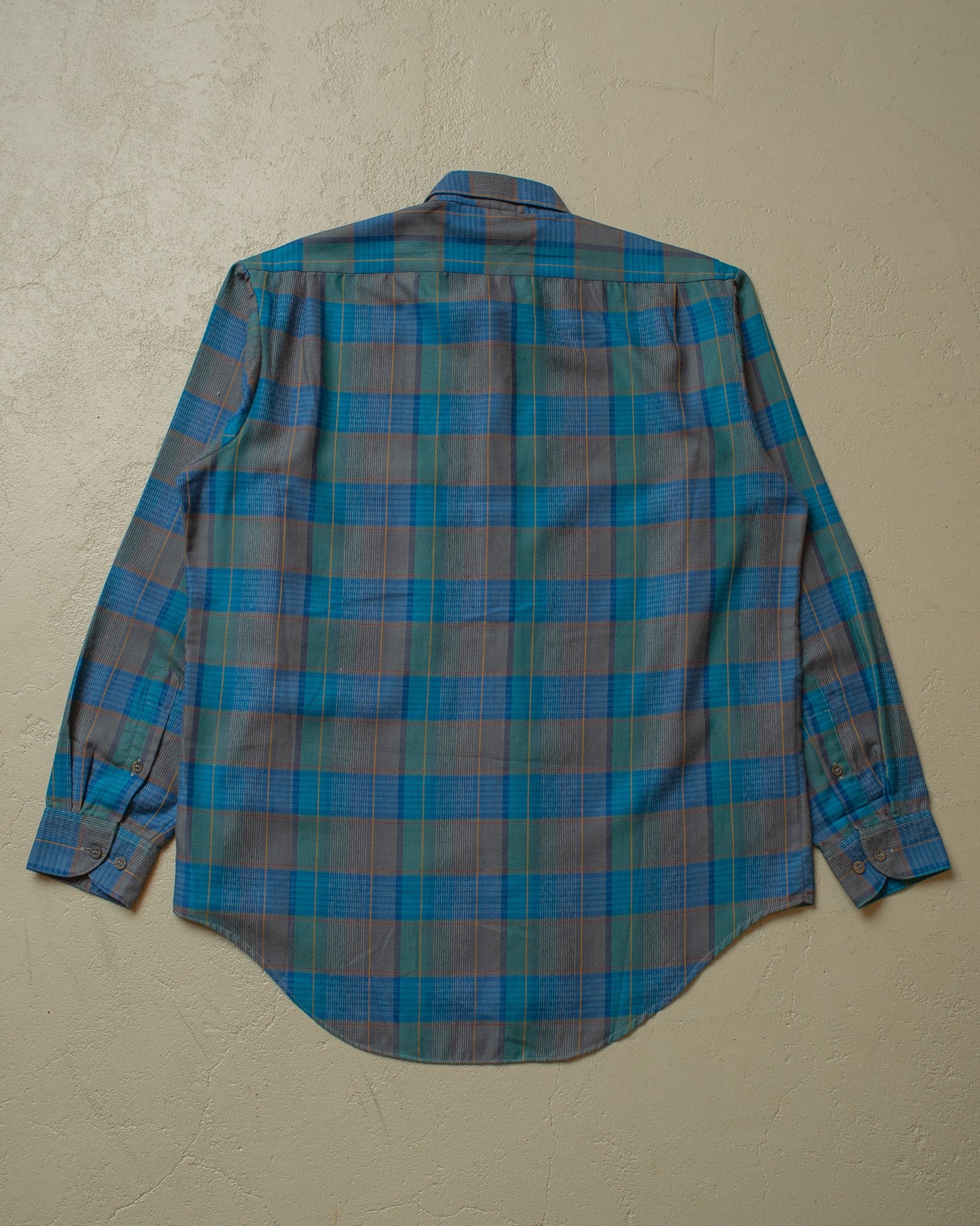 1990s unworn Adidas Outdoor Shirt blue/green - L