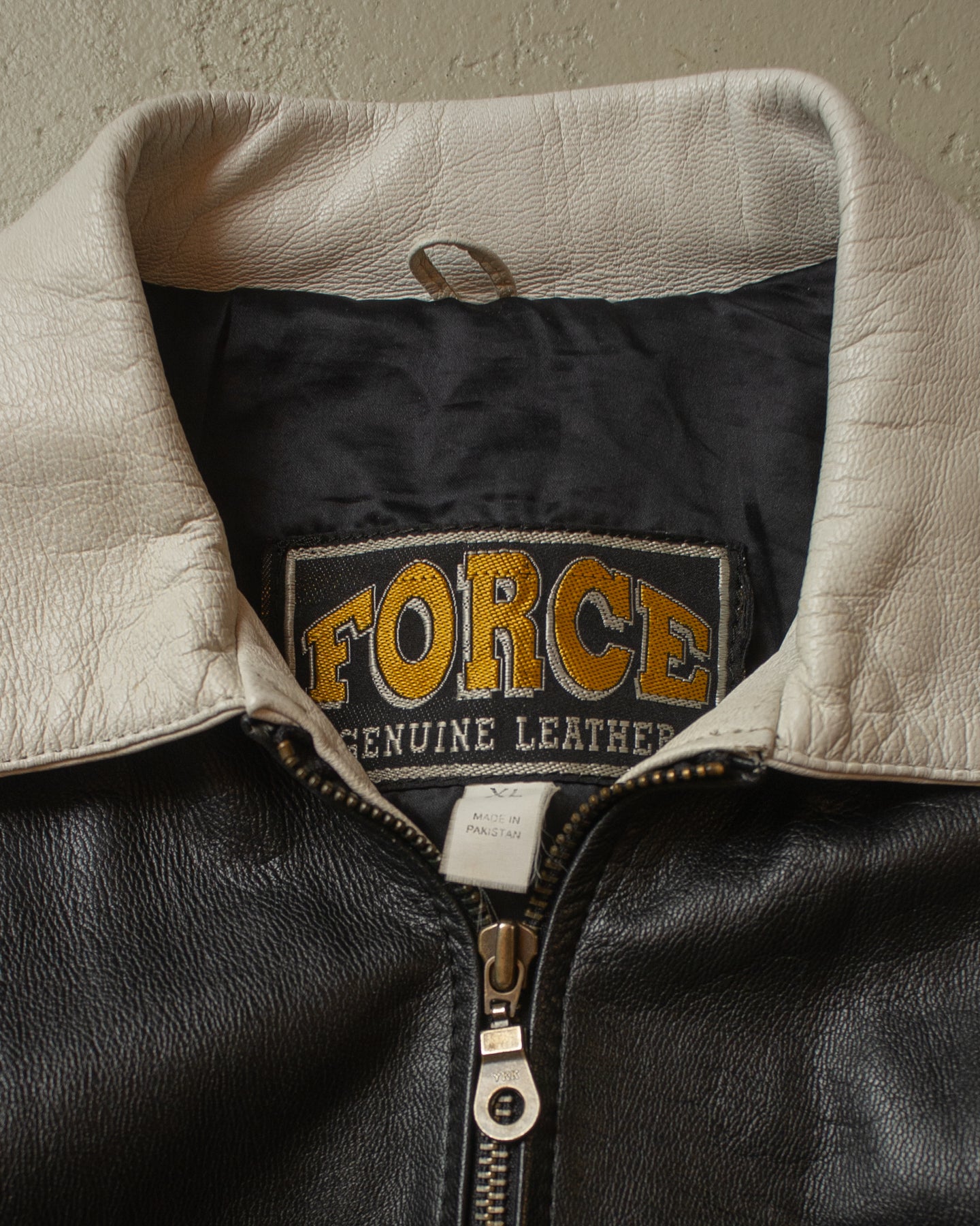 1990s USA Flag Leather Bomber Jacket multi - L/XL