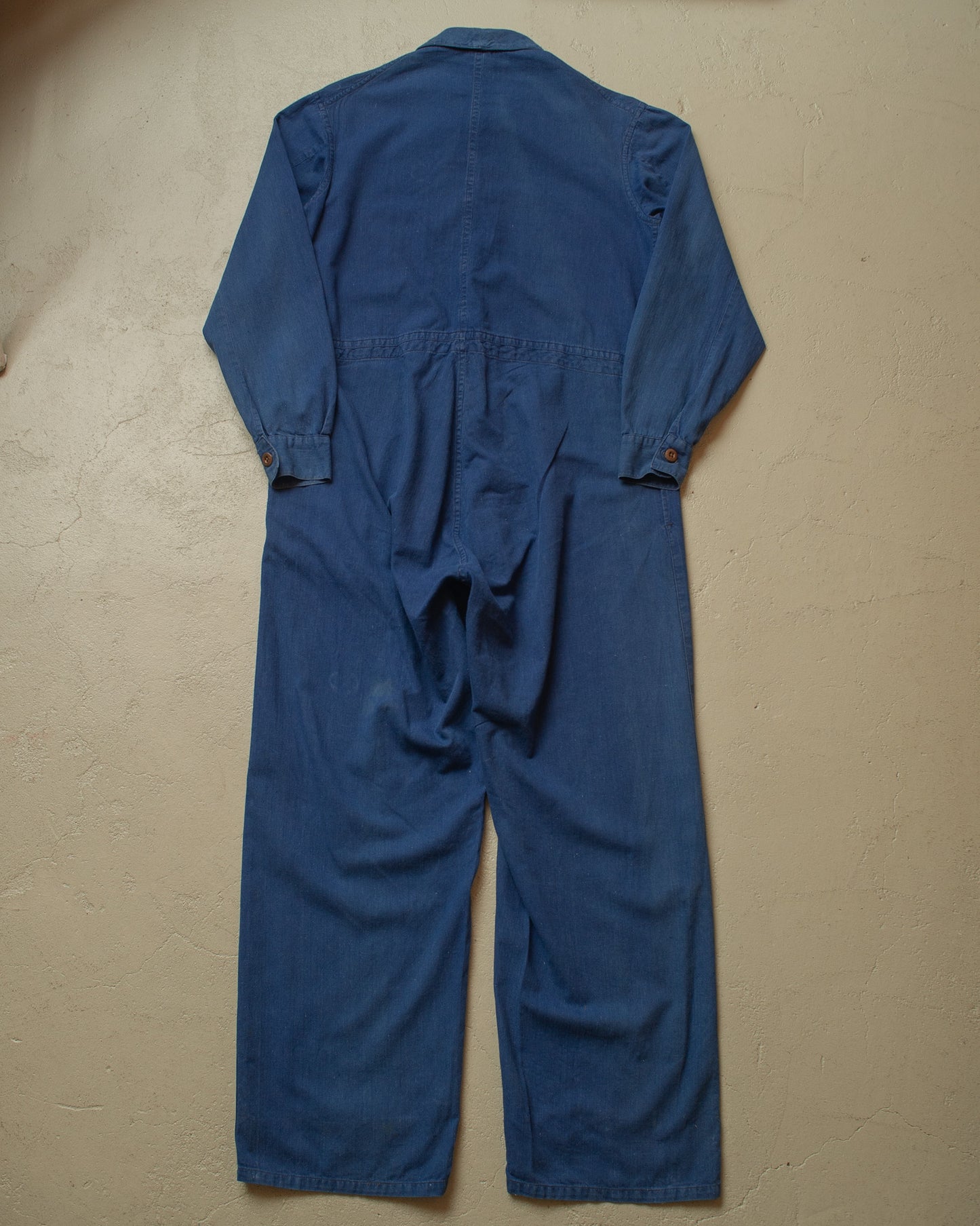 1930s/40s German Luftwaffe Linen Work Coverall blue - M