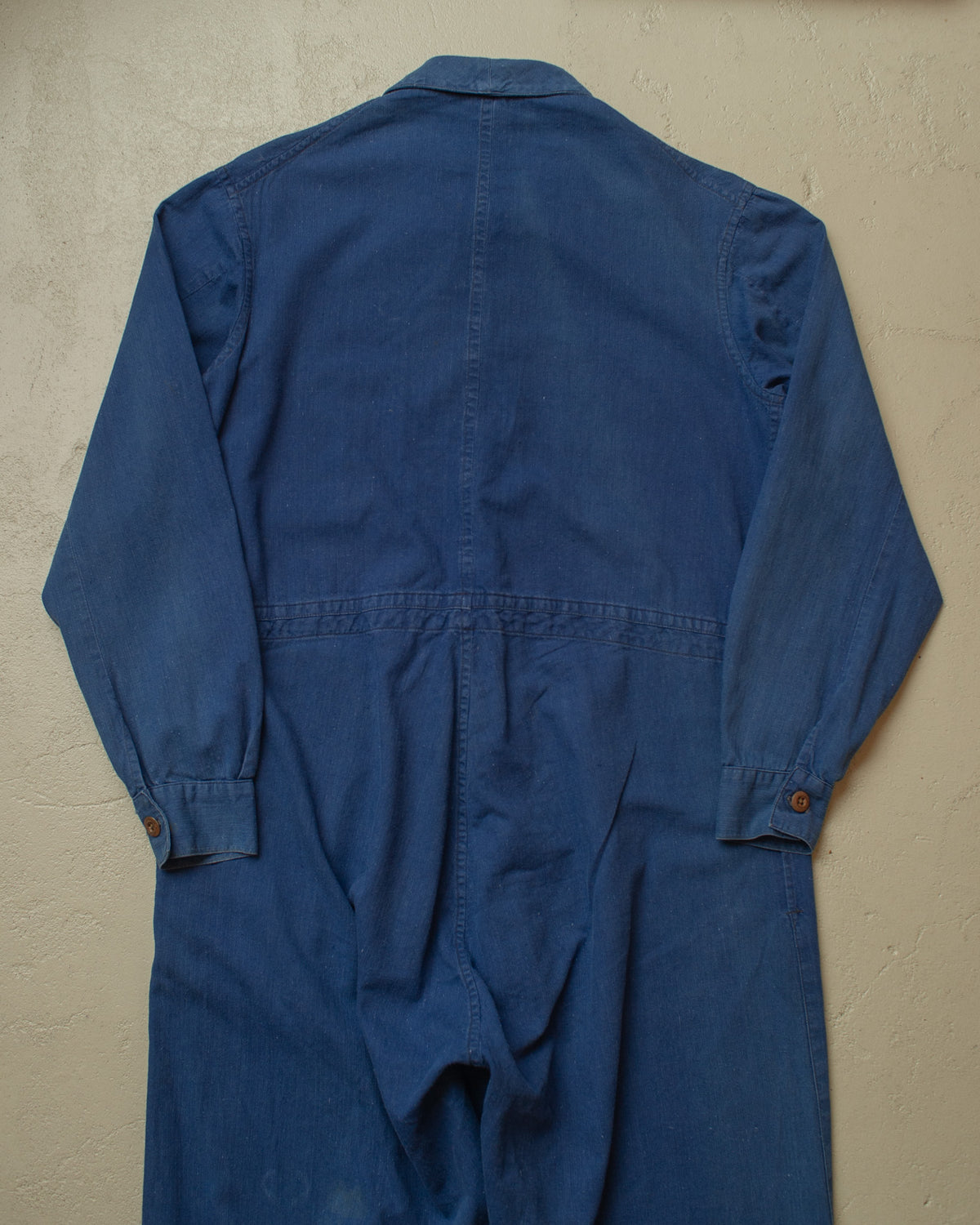 1930s/40s German Luftwaffe Linen Work Coverall blue - M