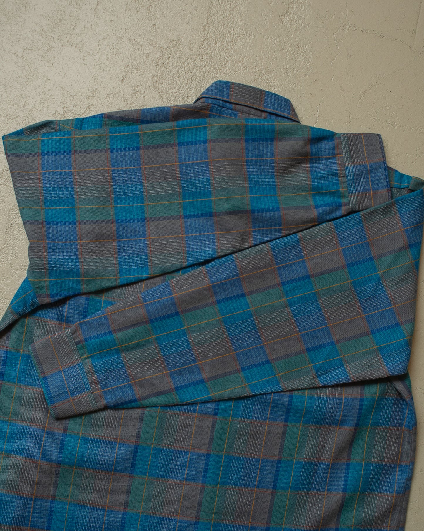 1990s unworn Adidas Outdoor Shirt blue/green - L