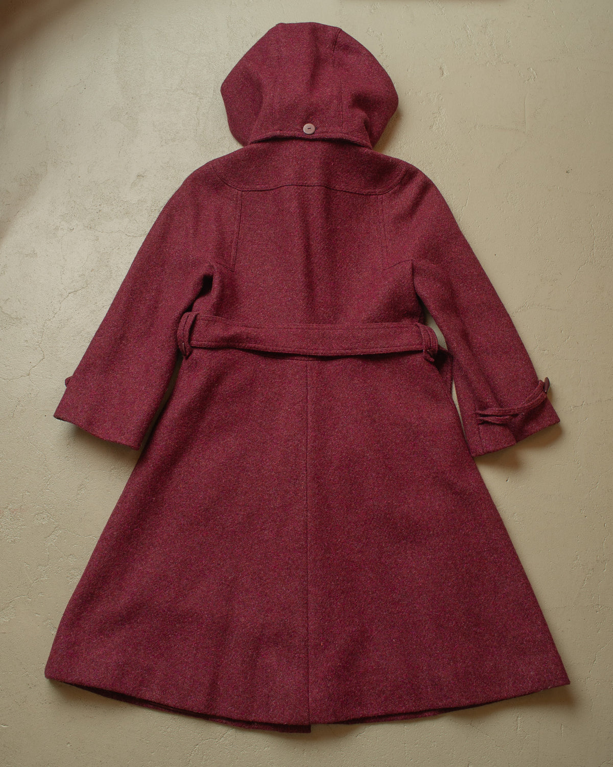 1960s/70s German Womens Hooded Wool Coat - M/L