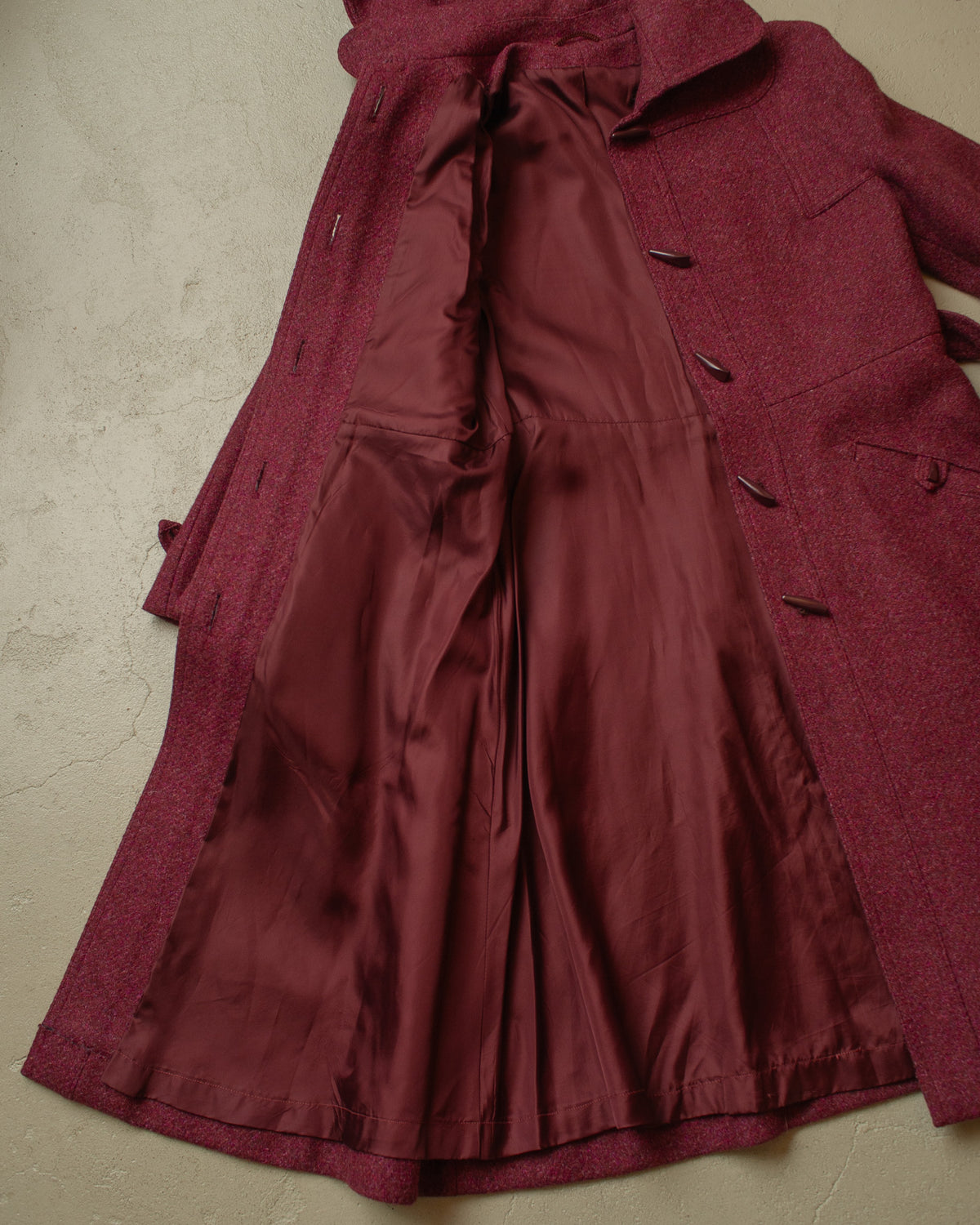 1960s/70s German Womens Hooded Wool Coat - M/L