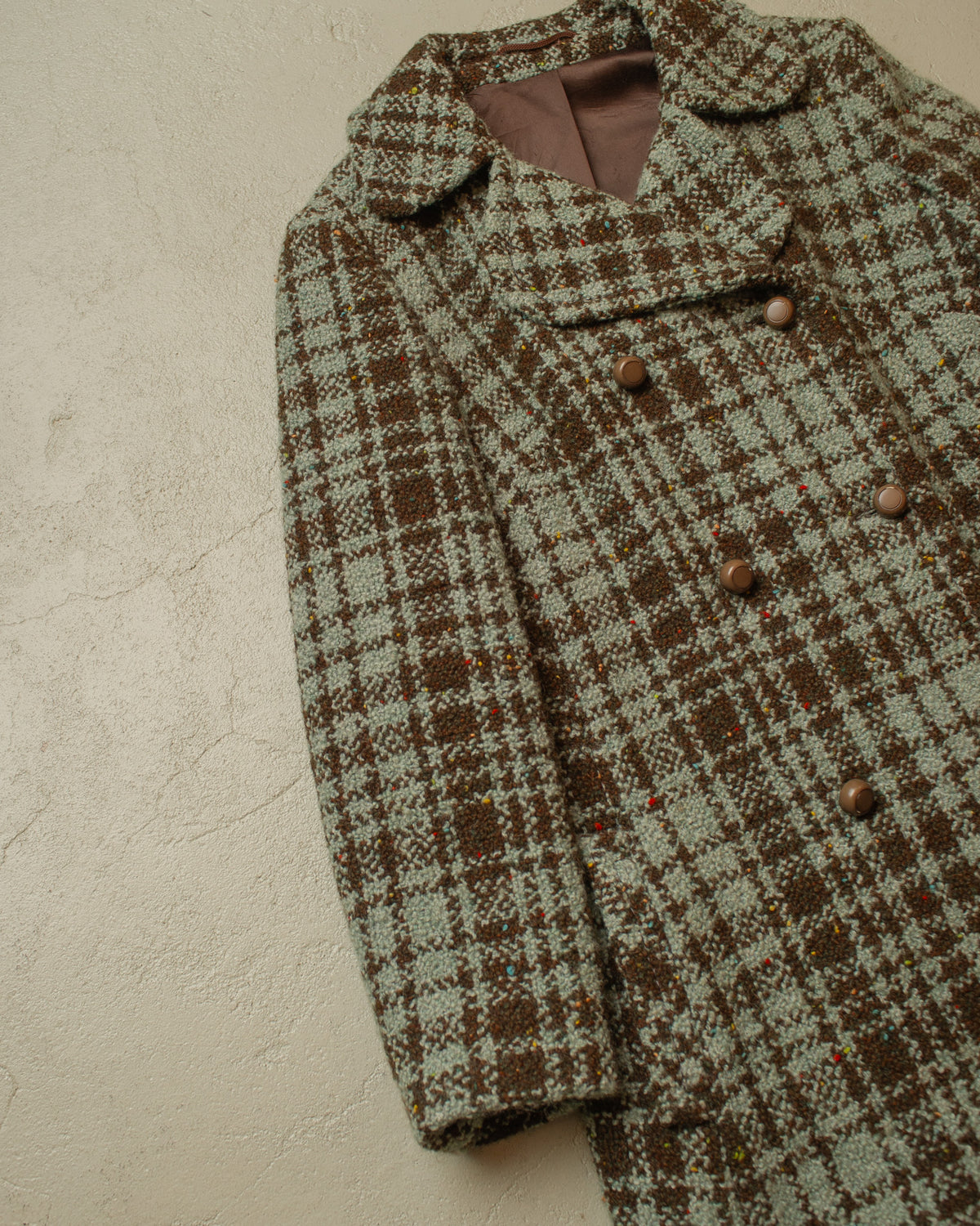 1960s German Womens Double Breasted "Jörissen" Swing Wool Coat - M/L