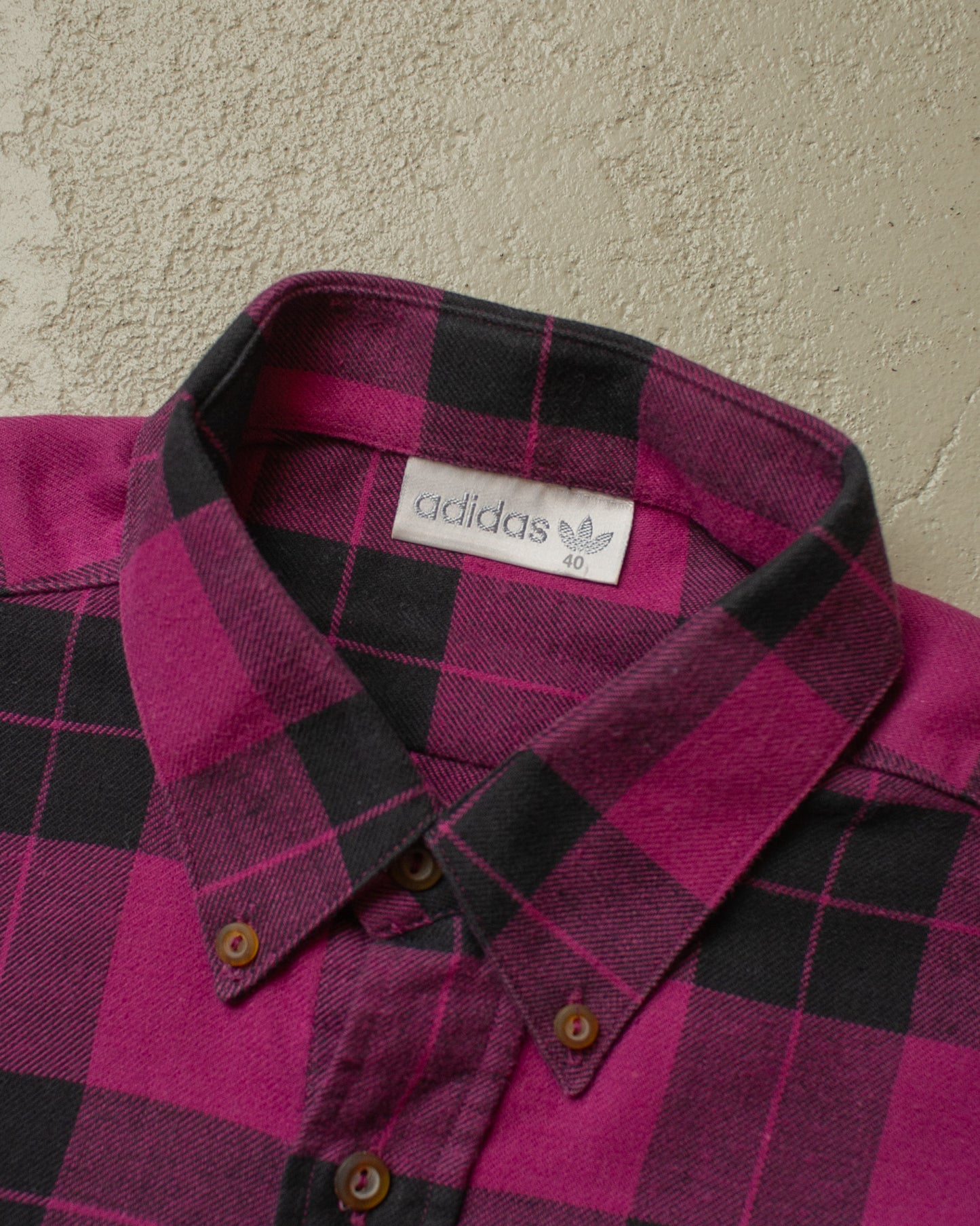 1990s unworn Adidas Outdoor Flannel Shirt pink - L/XL