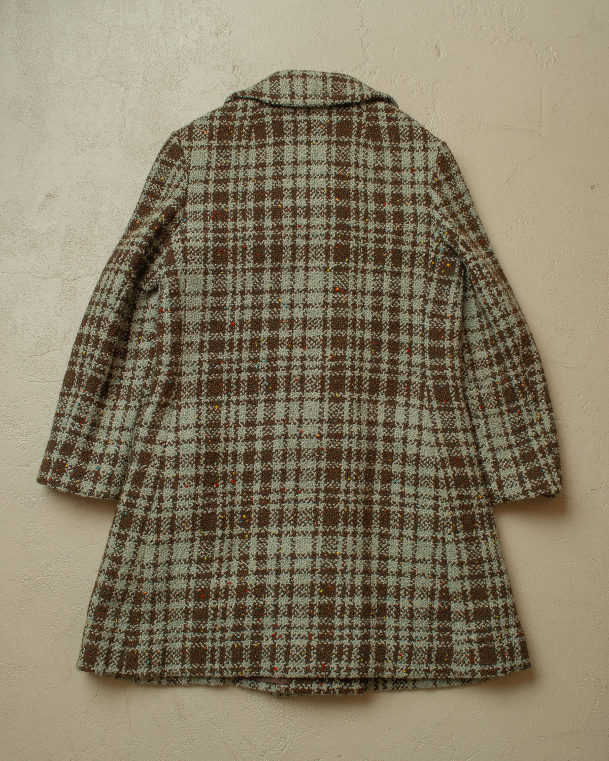 1960s German Womens Double Breasted "Jörissen" Swing Wool Coat - M/L