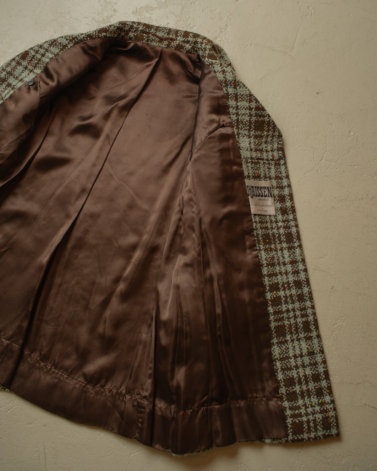 1960s German Womens Double Breasted "Jörissen" Swing Wool Coat - M/L
