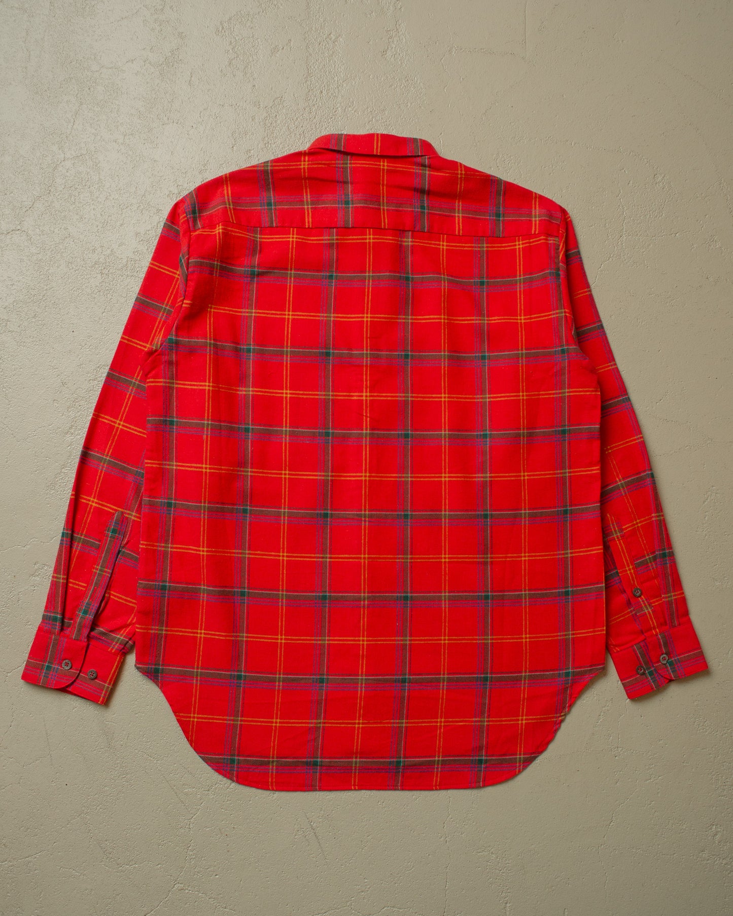 1990s unworn Adidas Outdoor Flannel Shirt red - L