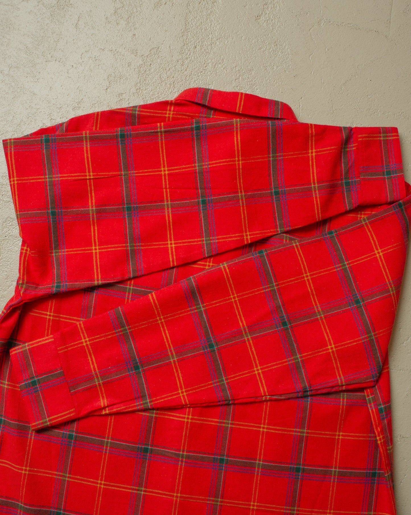 1990s unworn Adidas Outdoor Flannel Shirt red - L