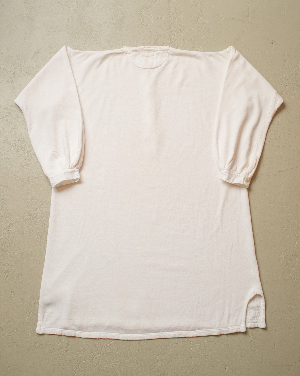 1930s German "Plüsch" Winter Cotton Undershirt white - XXL/XXXL