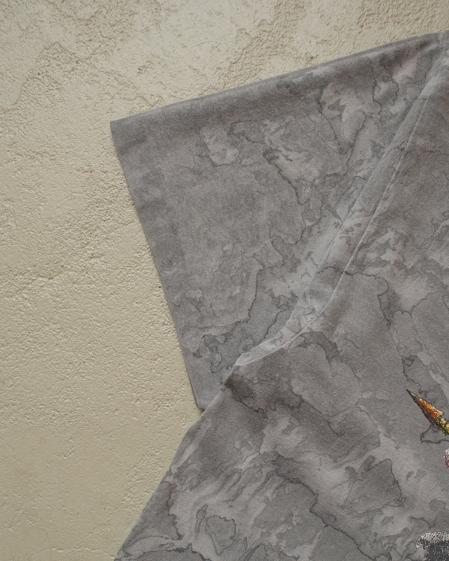 1990s Native American Tie Dye T-shirt grey - XL/XXL
