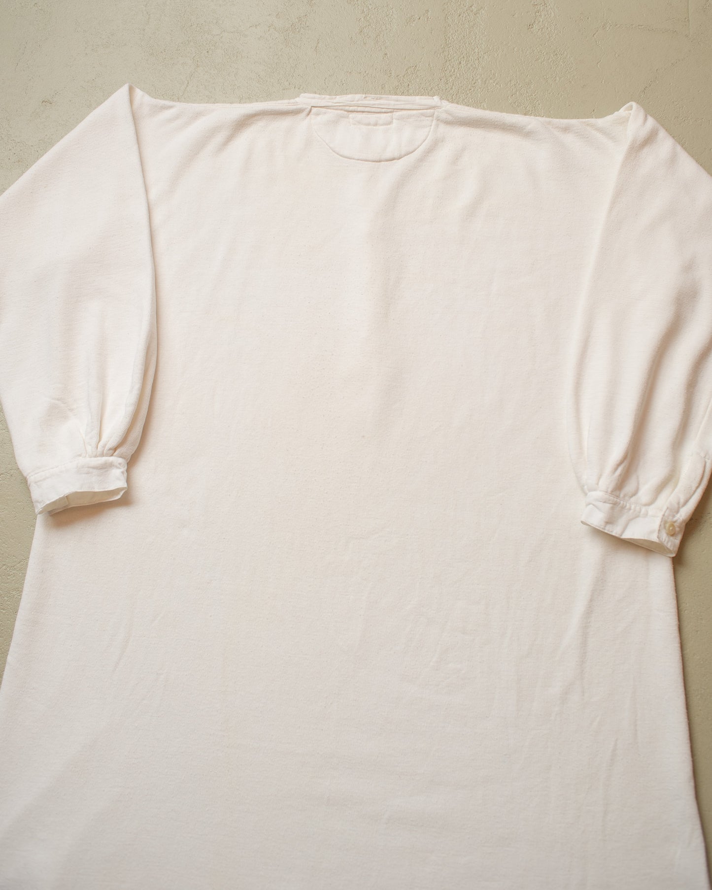 1930s German "Plüsch" Winter Cotton Undershirt white - XXL/XXXL