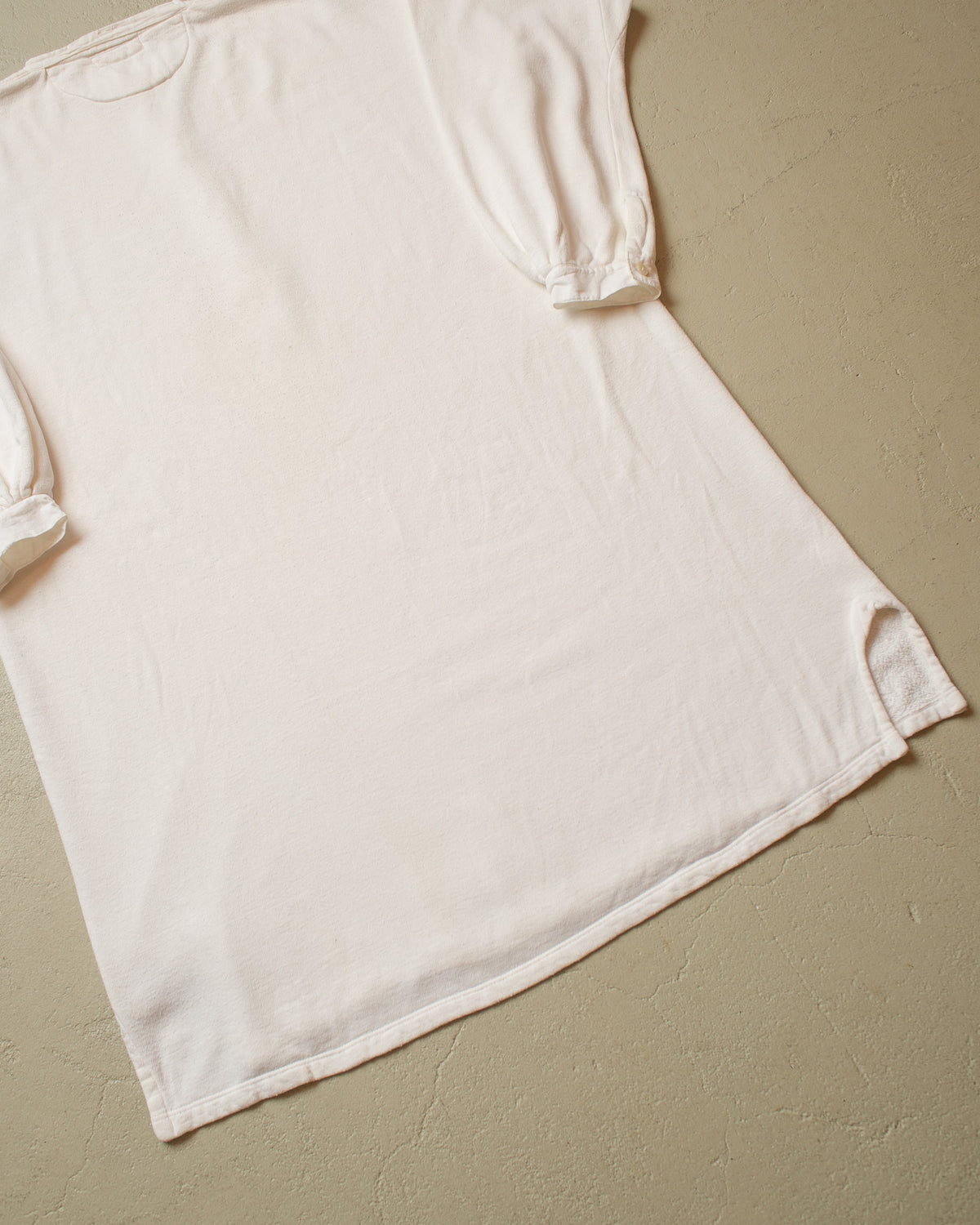 1930s German "Plüsch" Winter Cotton Undershirt white - XXL/XXXL