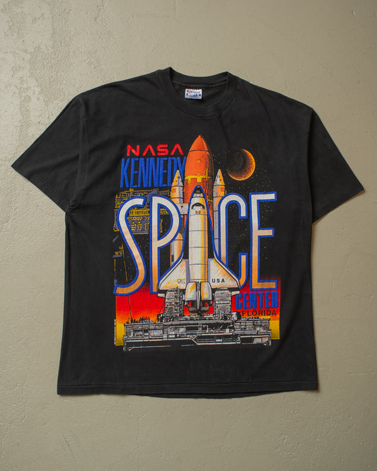 1990 Kennedy Space Center Florida T-shirt black - L/XL