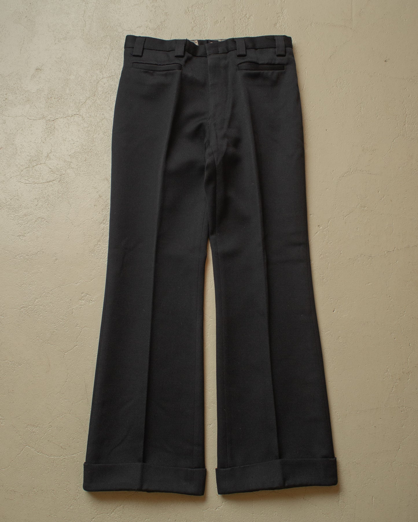 1960s/70s Peek&Cloppenburg Flared Suit Pants black - W31,5 L30,5