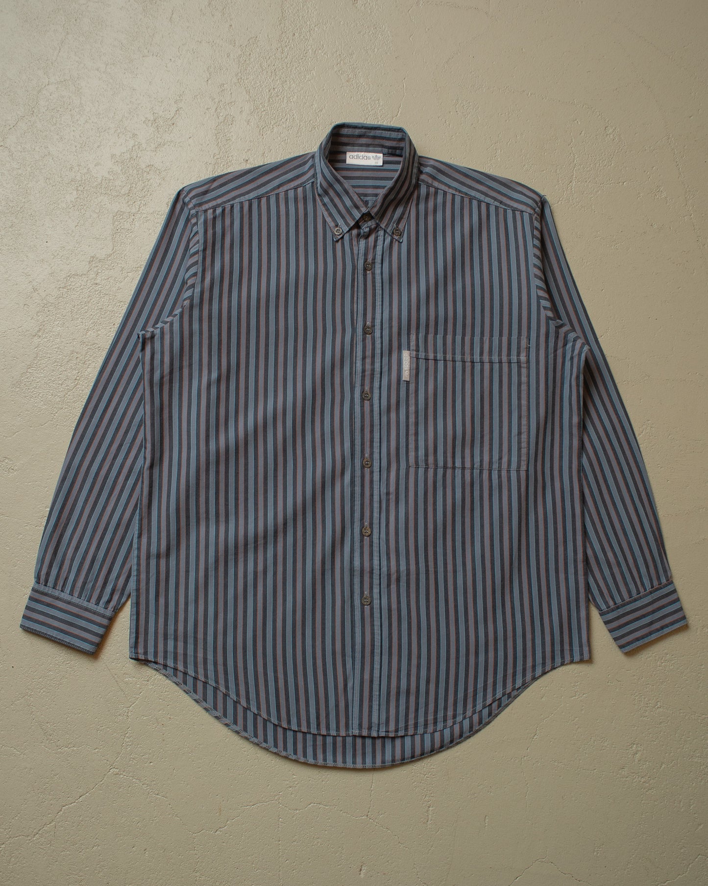 1990s Adidas Outdoor striped Shirt multi - L