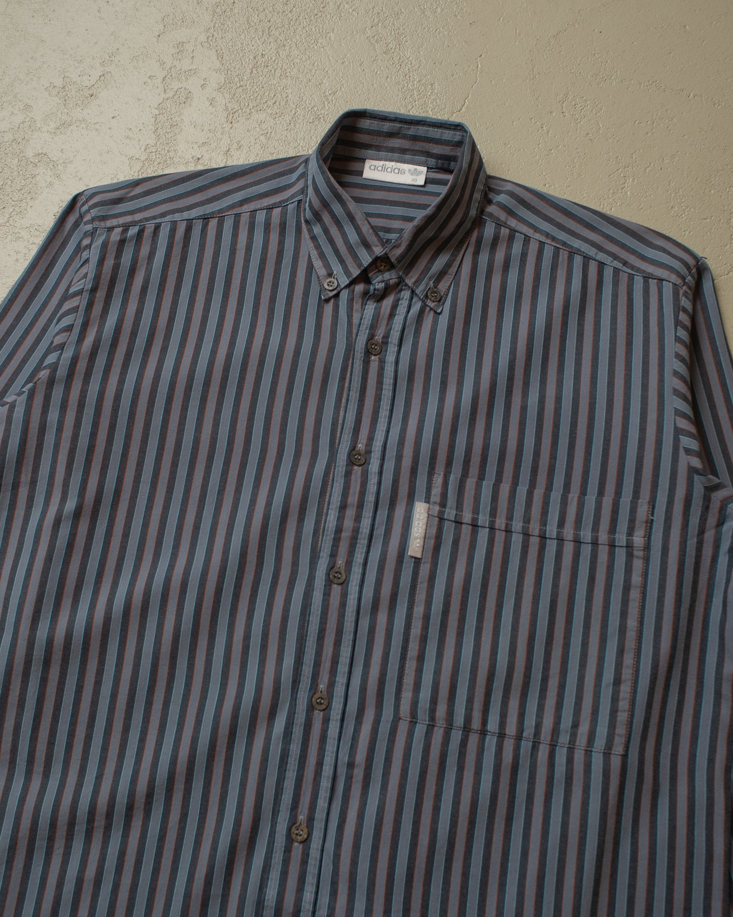 1990s Adidas Outdoor striped Shirt multi - L