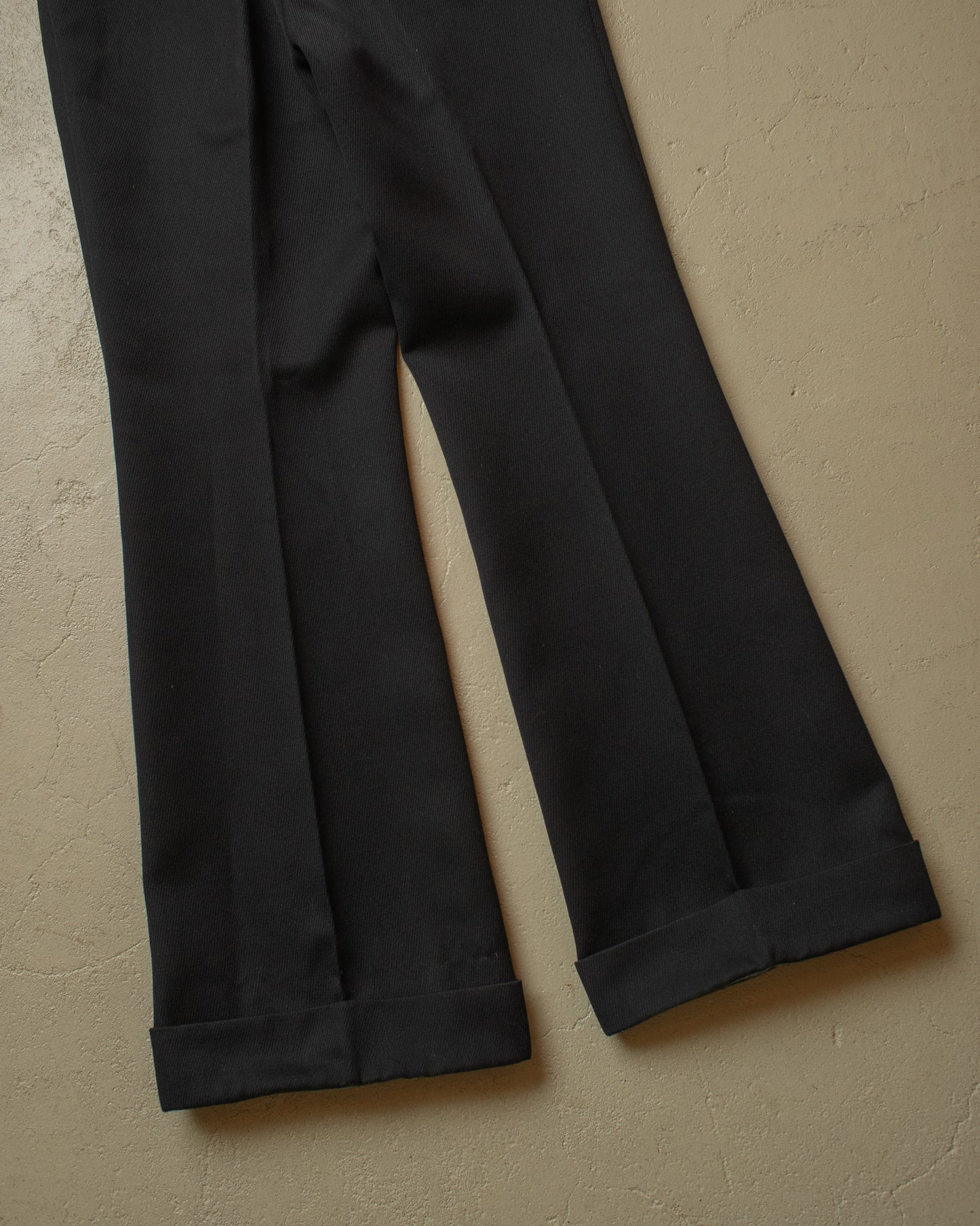 1960s/70s Peek&Cloppenburg Flared Suit Pants black - W31,5 L30,5