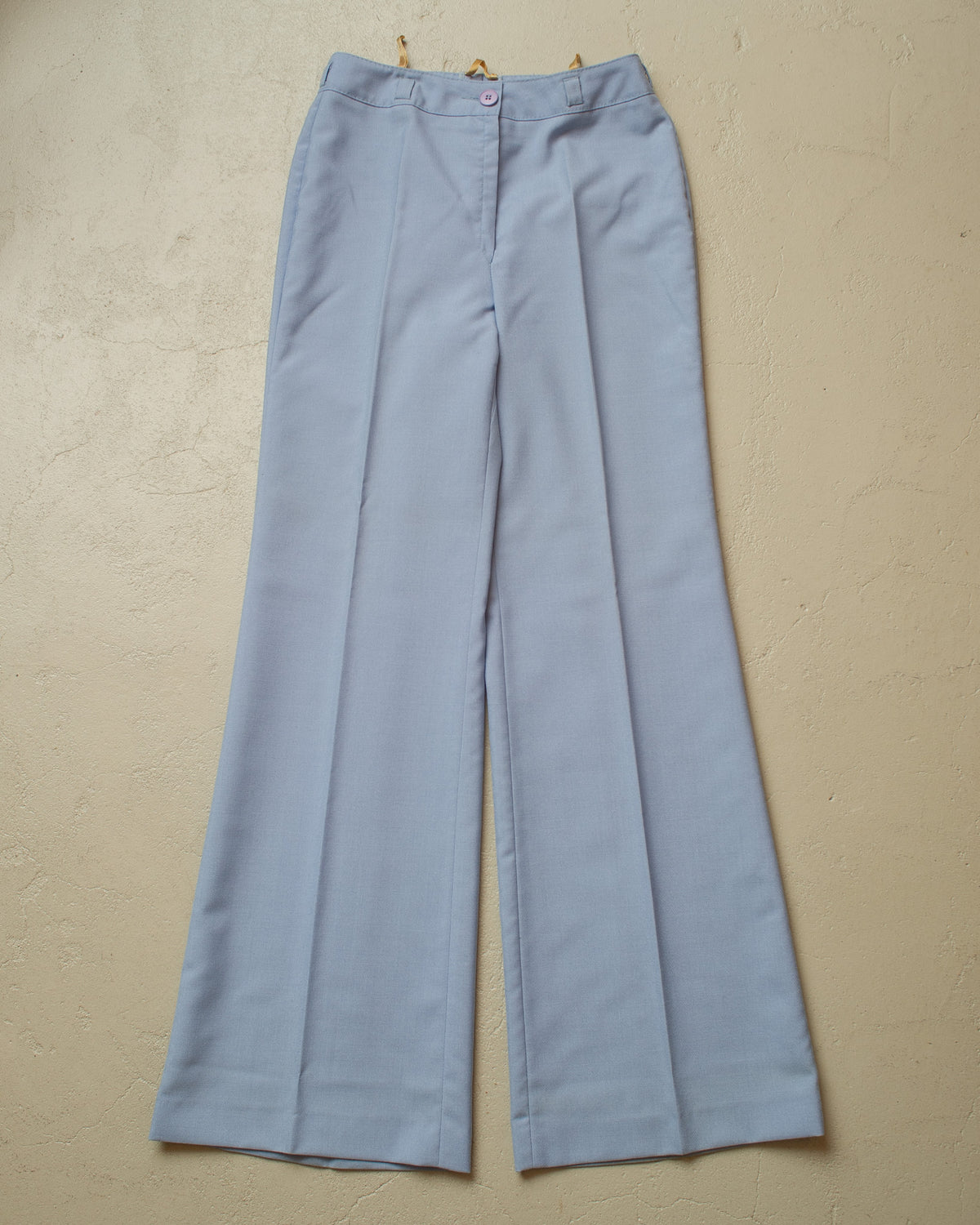 1960s/70s Womens Flared Pants light blue - W27,5 L33,5