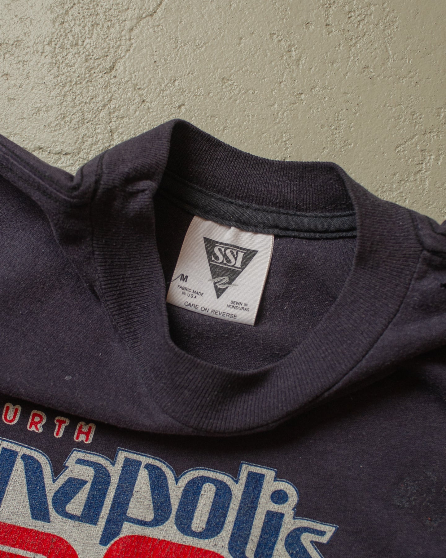 1990 distressed Indianapolis 500 T-shirt black - M