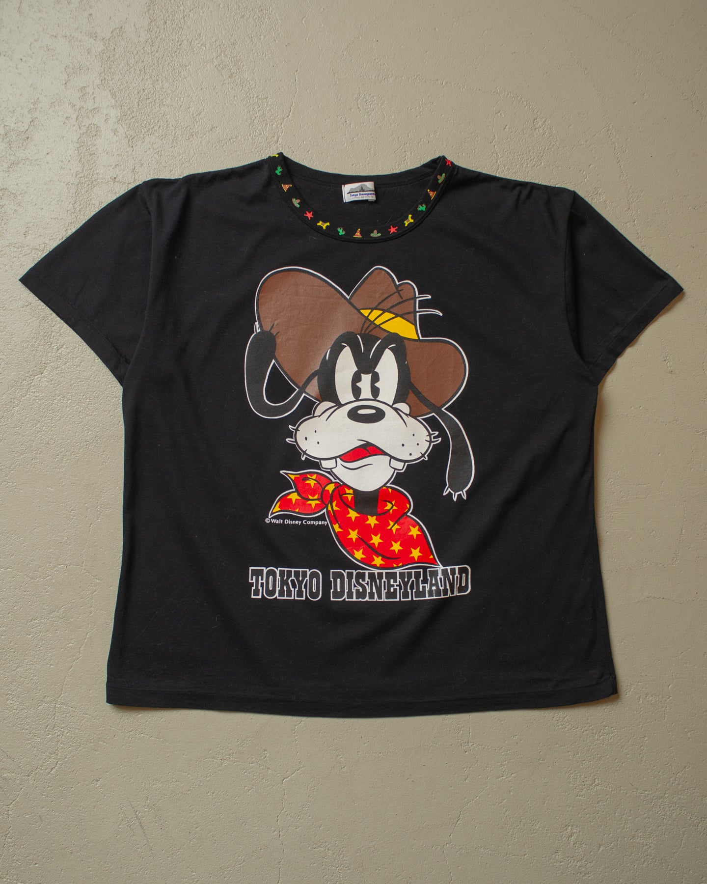 1995 Tokyo Disneyland Goofy T-shirt black - M/L