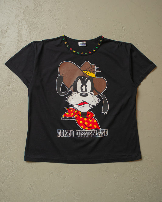 1995 Tokyo Disneyland Goofy T-shirt black - M/L