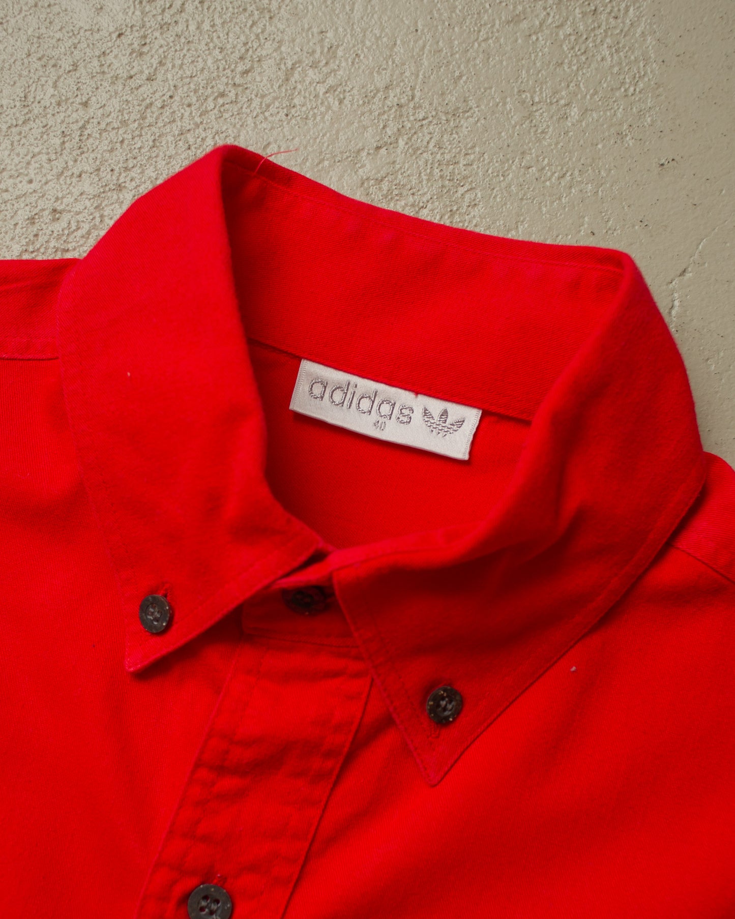 1990s unworn Adidas Outdoor Two Pocket Shirt red - XL/XXL
