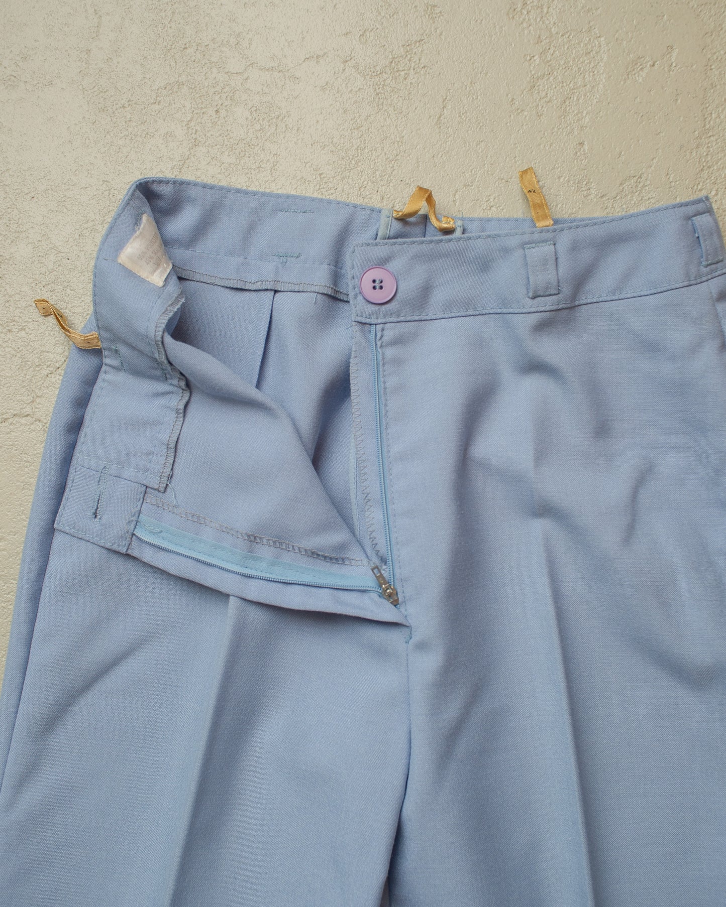 1960s/70s Womens Flared Pants light blue - W27,5 L33,5