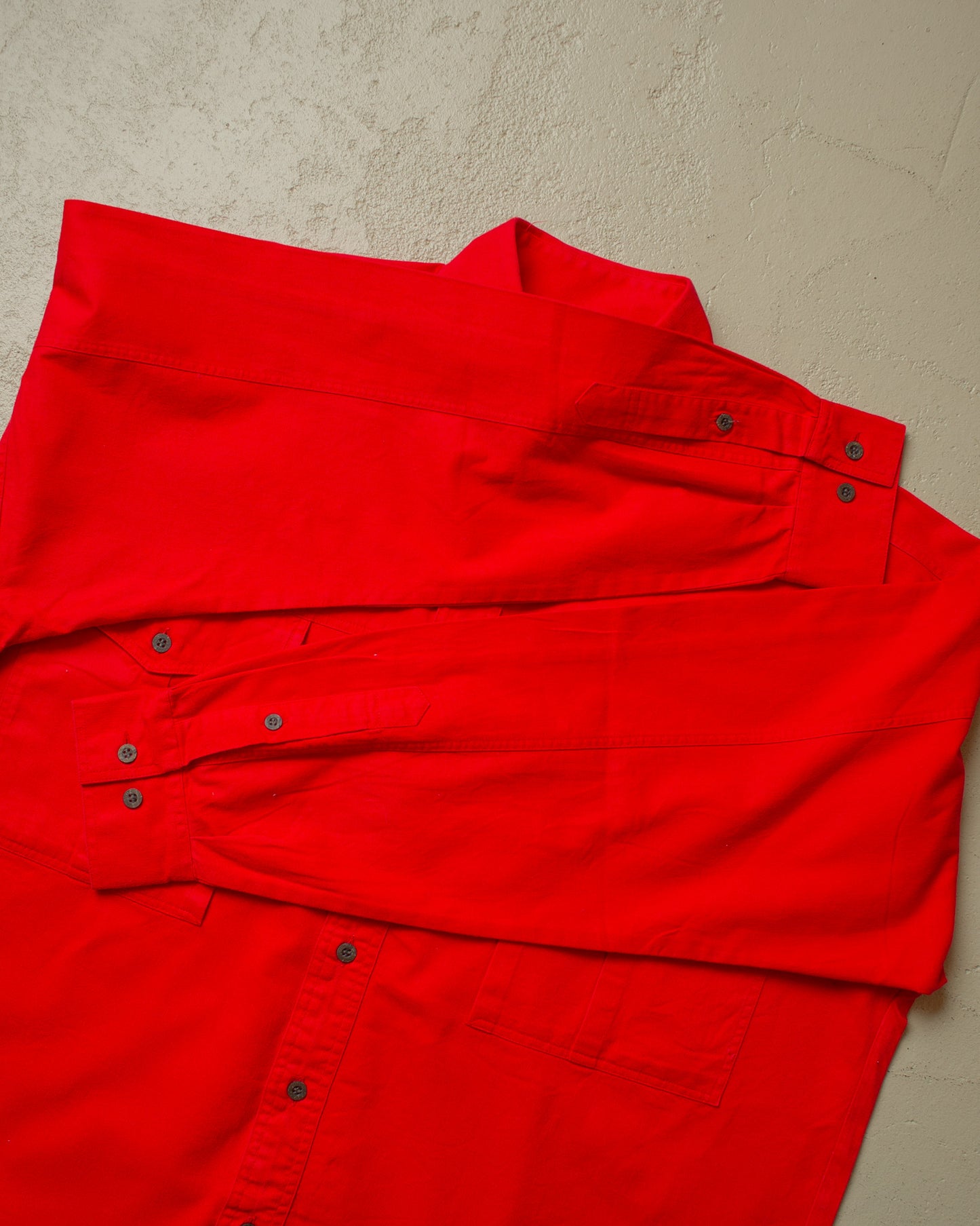 1990s unworn Adidas Outdoor Two Pocket Shirt red - XL/XXL