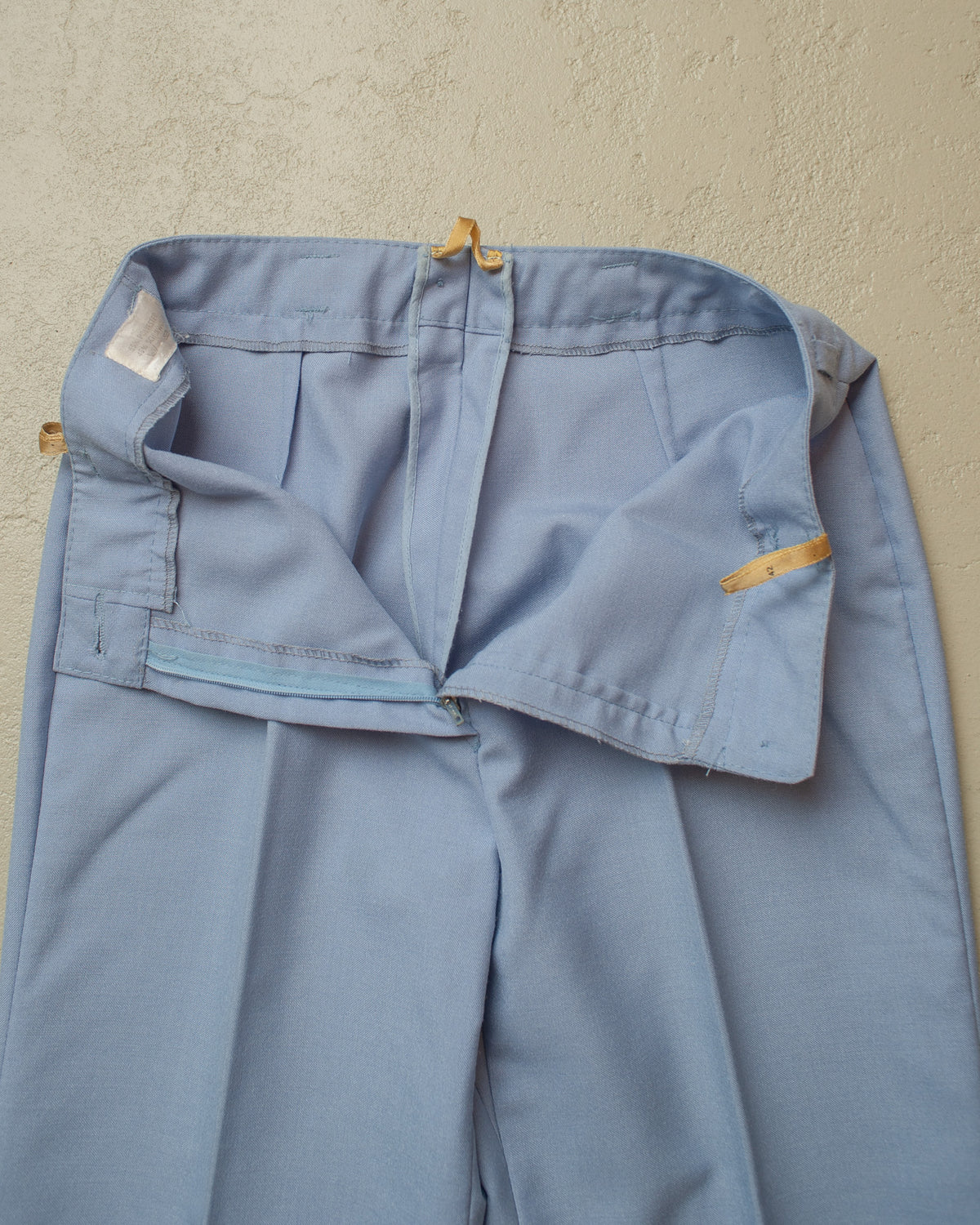 1960s/70s Womens Flared Pants light blue - W27,5 L33,5