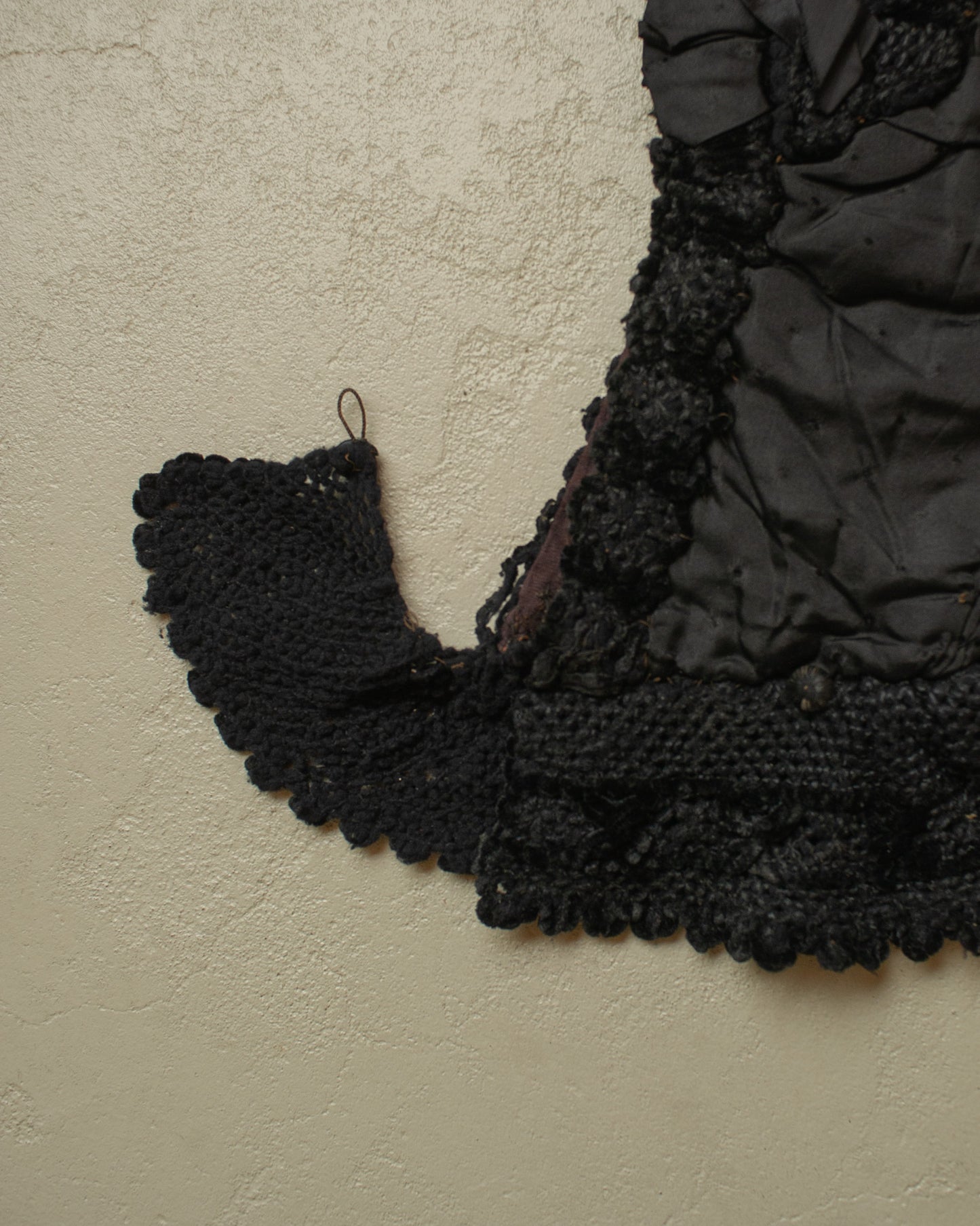 1900s German Womens Traditional Wool Hood black