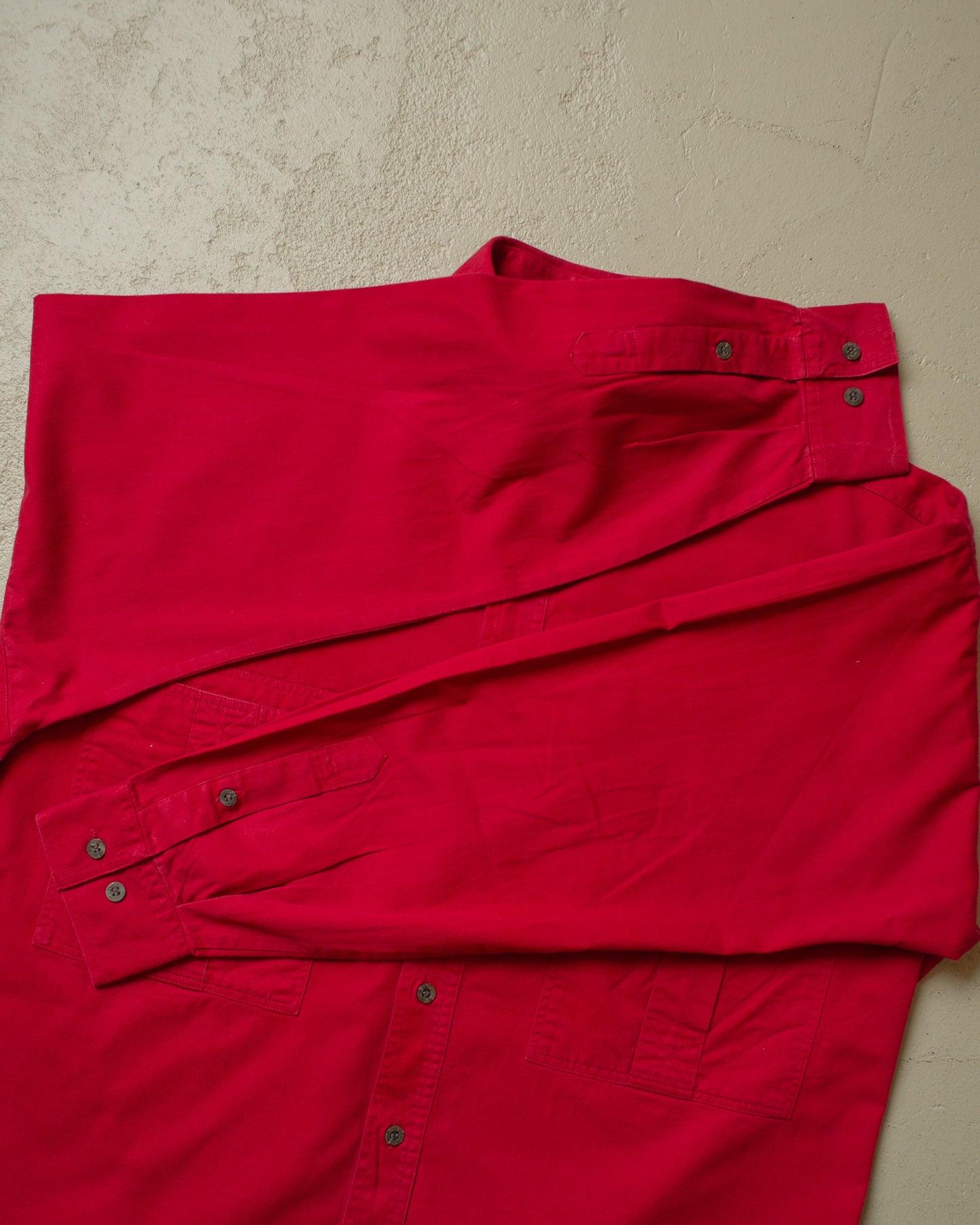 1990s unworn Adidas Outdoor Two Pocket Shirt burgundy - XL/XXL