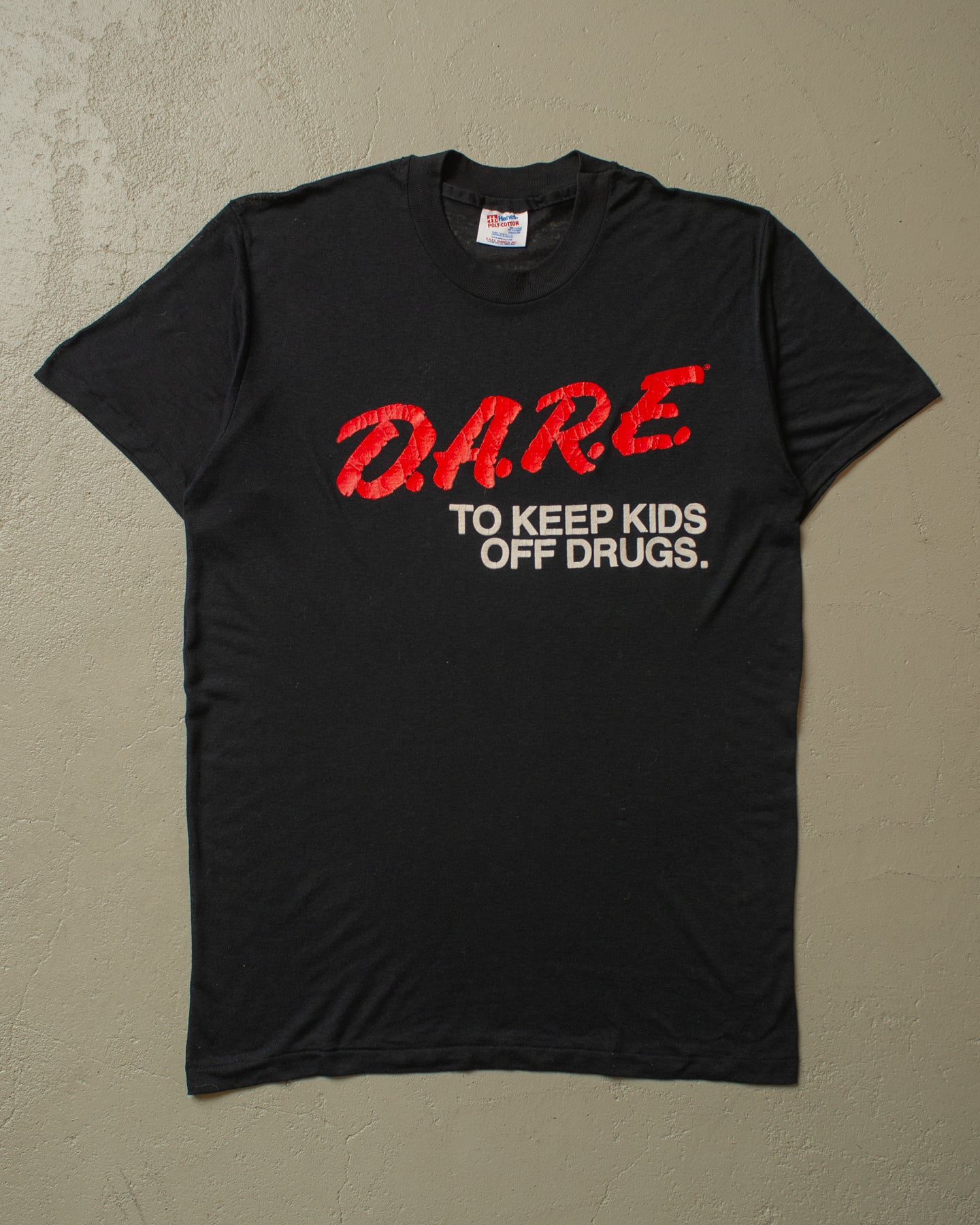 1990s paperthin D.A.R.E T-shirt black - M