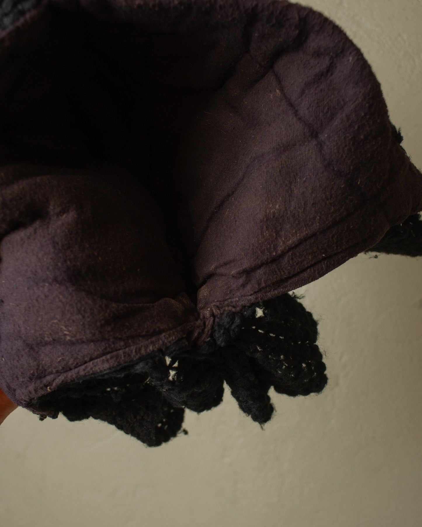 1900s German Womens Traditional Wool Hood black