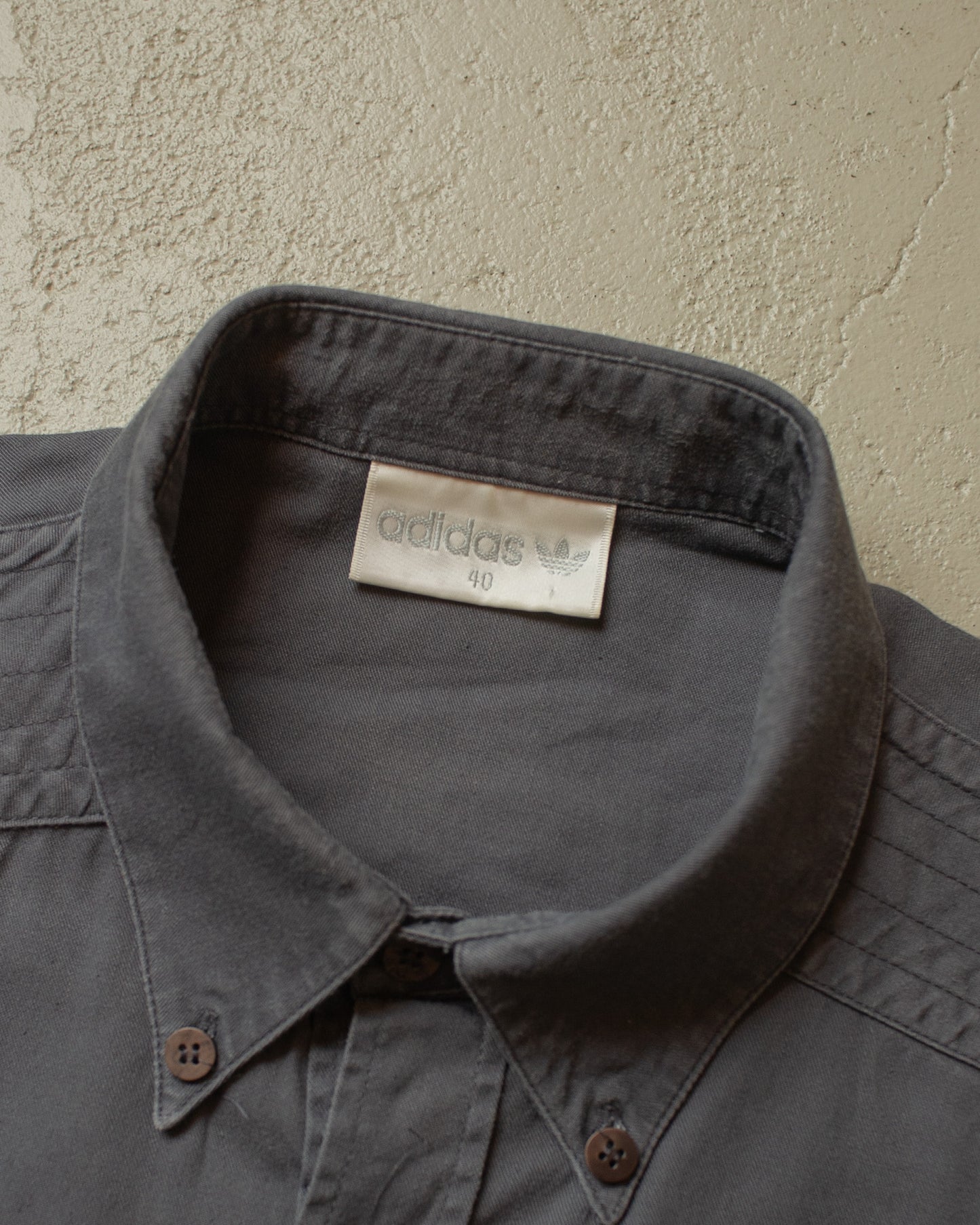 1990s unworn Adidas Outdoor Two Pocket Shirt grey - XL/XXL